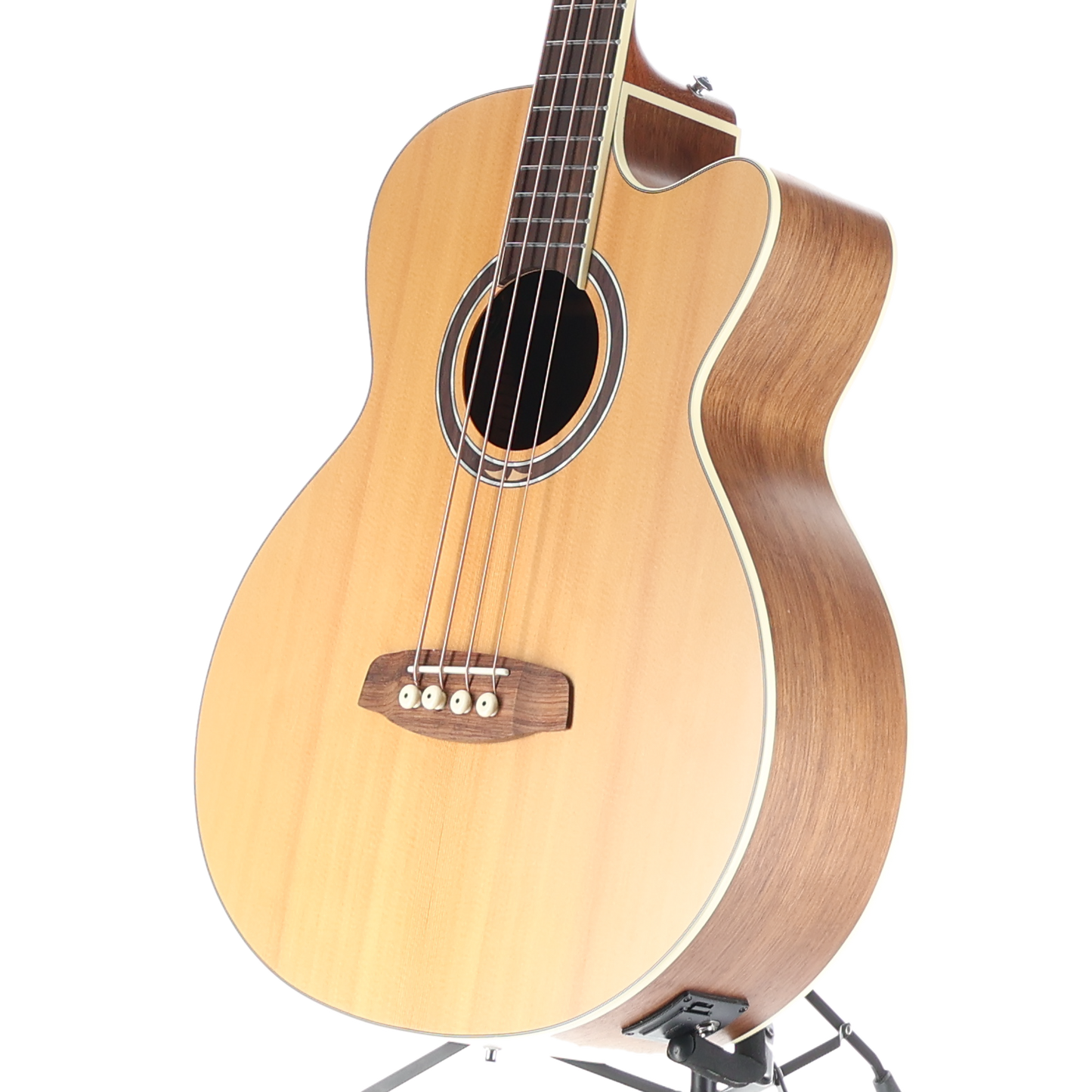 Ortega Deep Series Medium Scale Solid Top Acoustic-Electric Bass (R3) (54089)