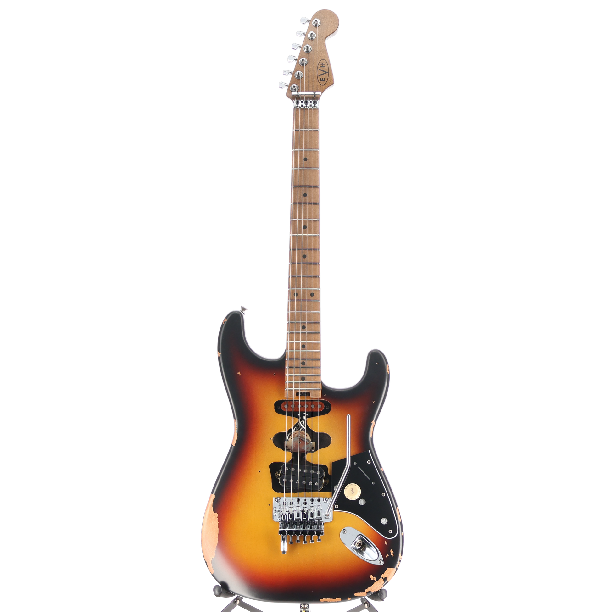 EVH EVH Limited Edition Frankenstein Relic Series, Maple Fingerboard, Vintage Sunburst (C7) (00250)