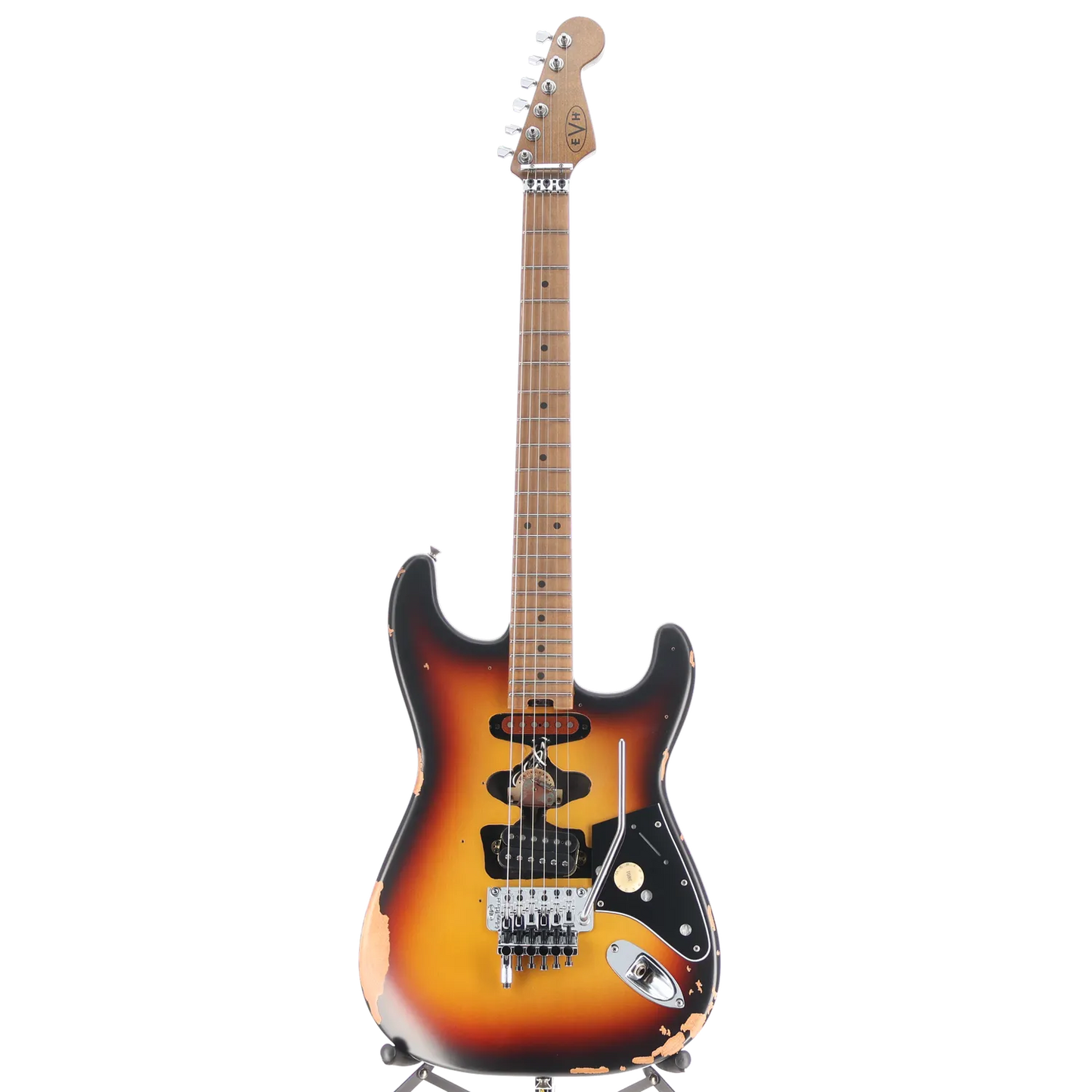 EVH Limited Edition Frankenstein Relic Series, Maple Fingerboard, Vintage Sunburst (C7) (00250)