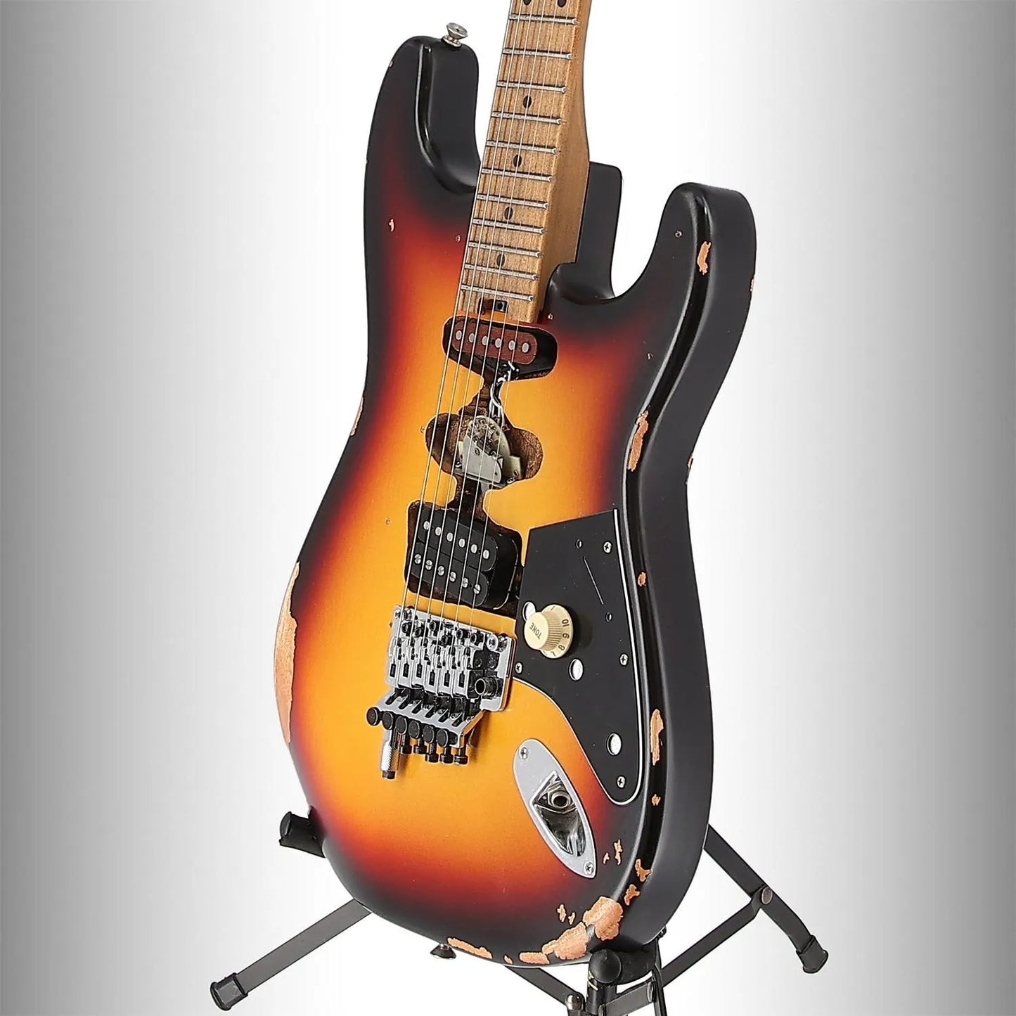 EVH Limited Edition Frankenstein Relic Series, Maple Fingerboard, Vintage Sunburst (CC6) (05477)