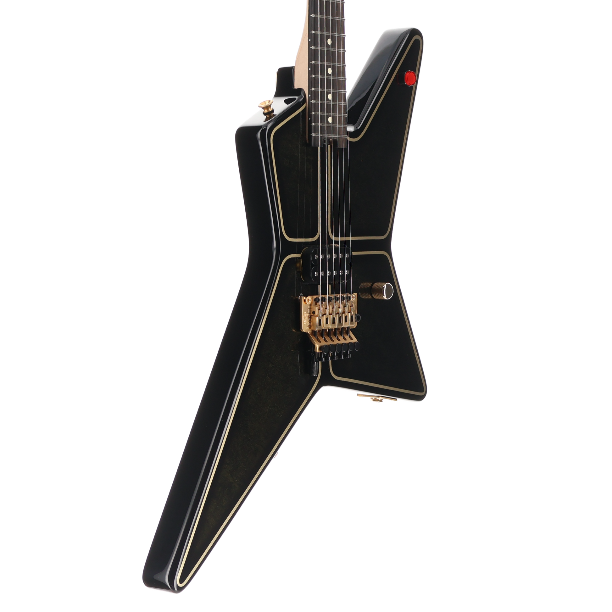 EVH Limited Edition Star, Ebony Fingerboard with Gold Hardware - Black and Gold Custom Paint (Z2) (00724)