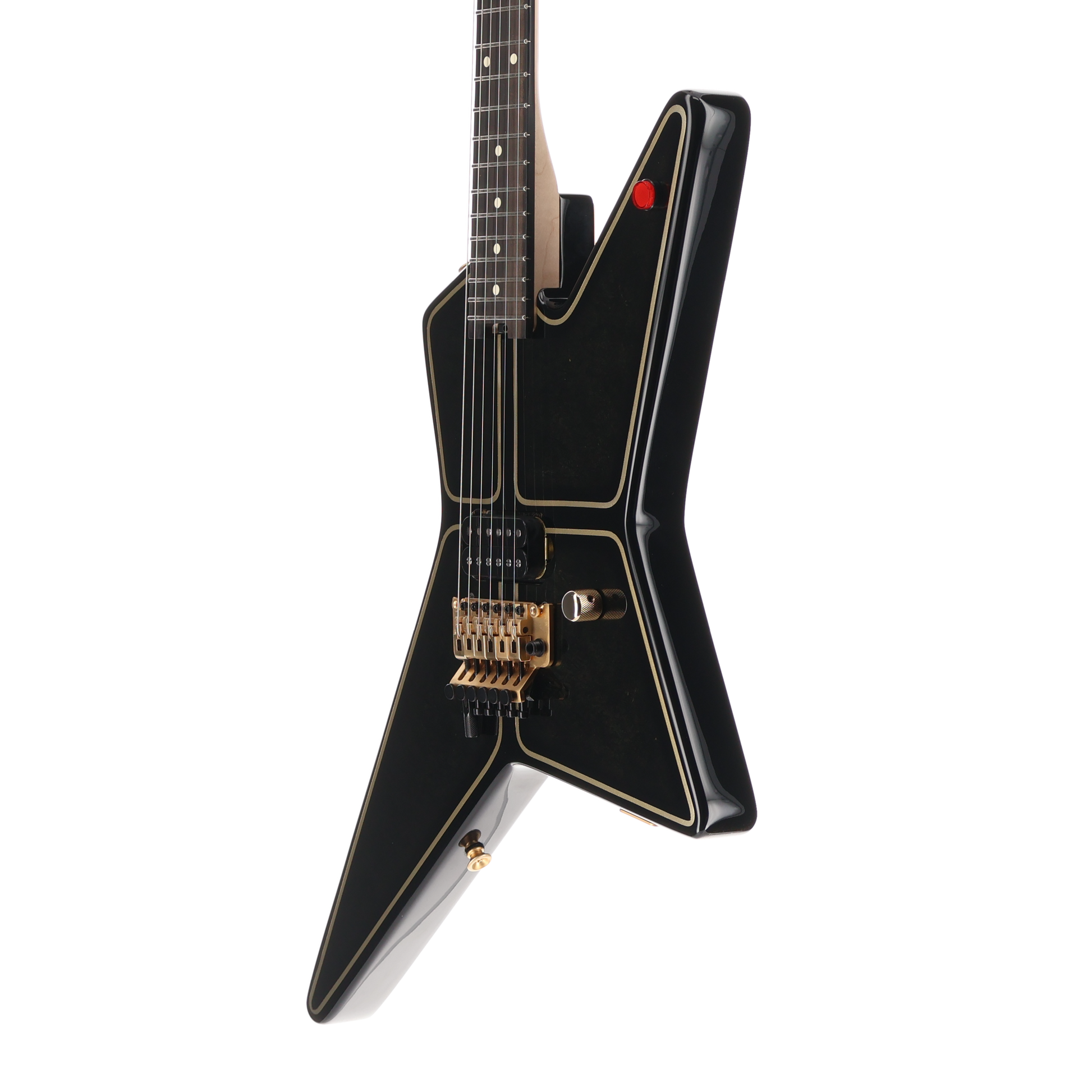 EVH Limited Edition Star, Ebony Fingerboard with Gold Hardware - Black and Gold Custom Paint (Z2) (00724)