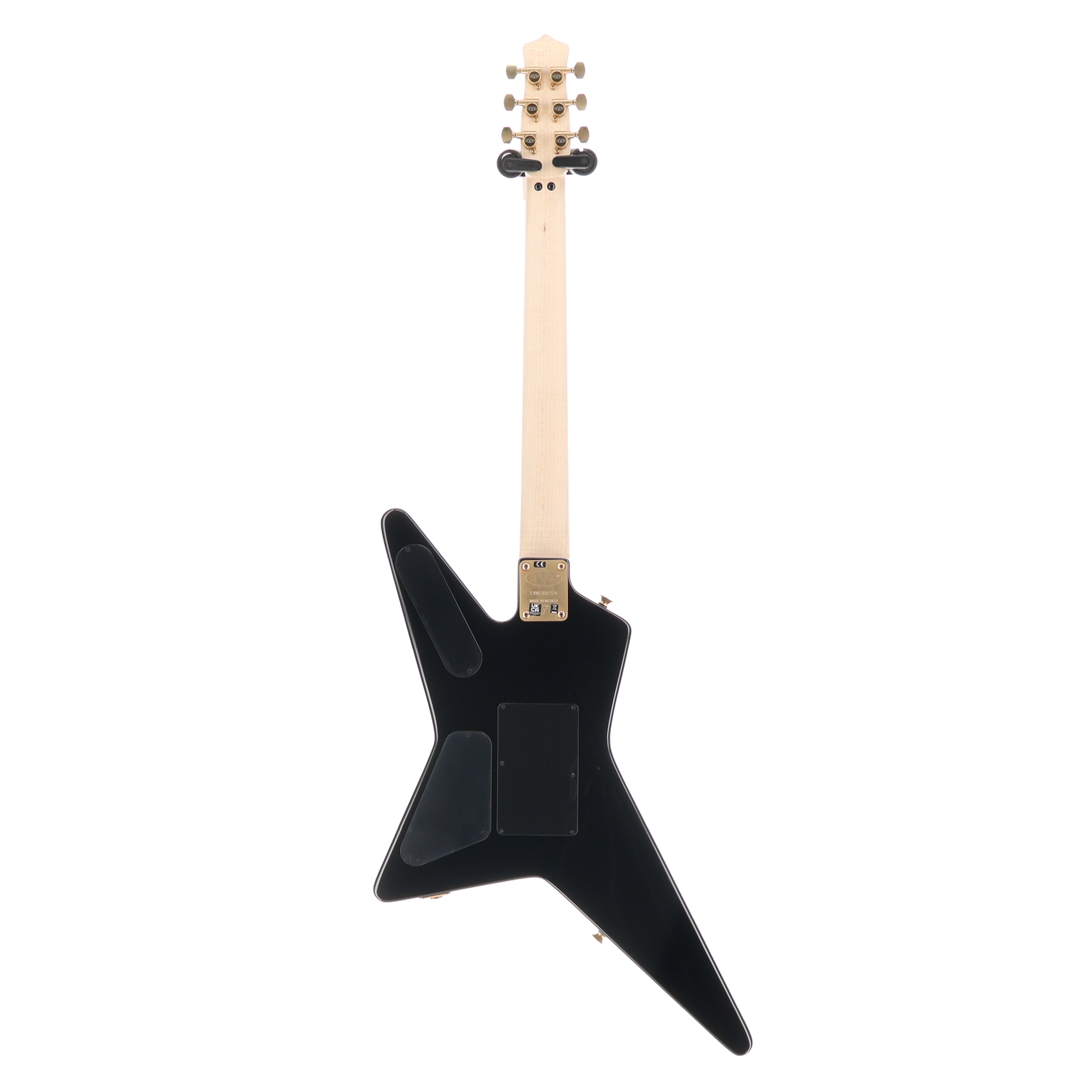 EVH Limited Edition Star, Ebony Fingerboard with Gold Hardware - Black and Gold Custom Paint (Z2) (00724)