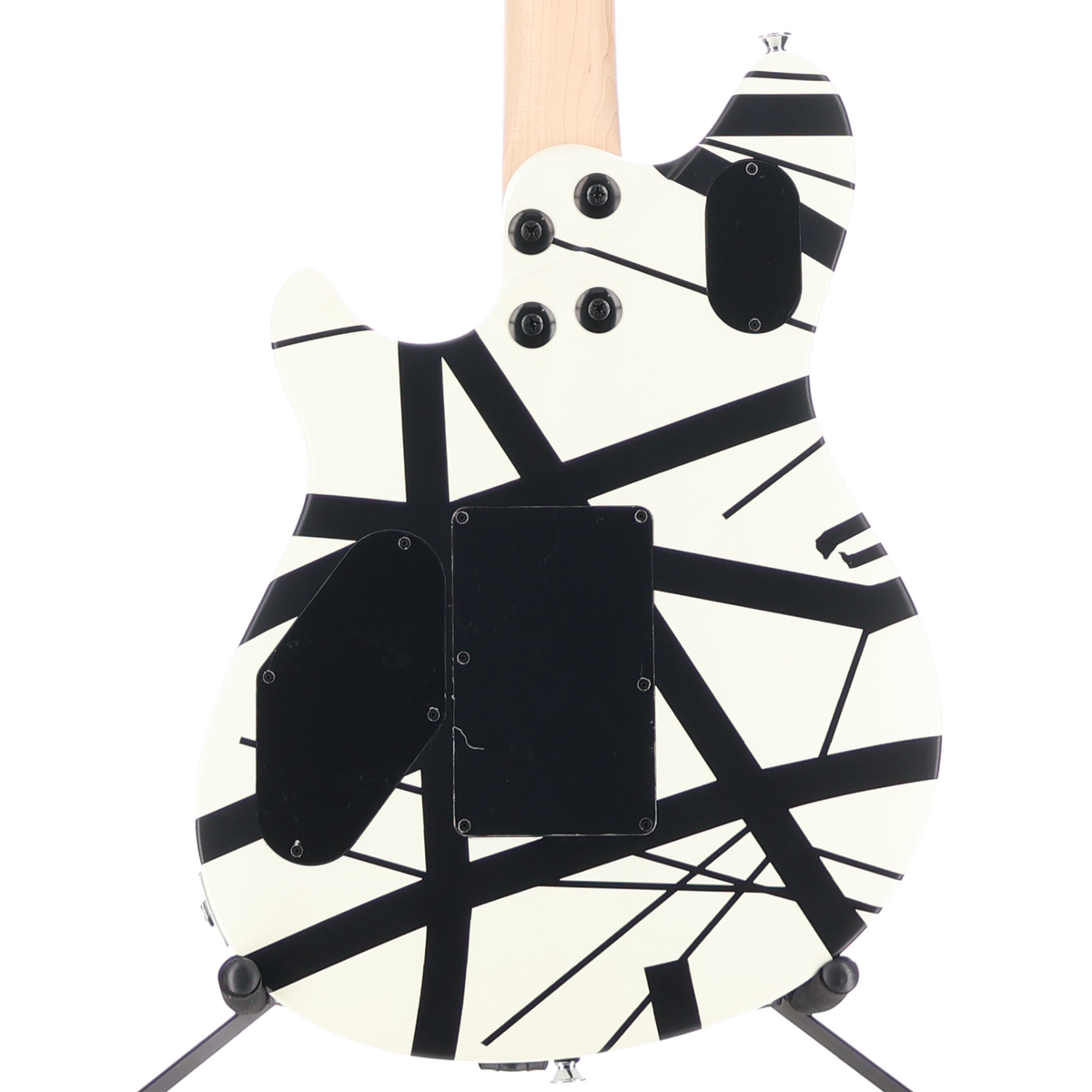 EVH Wolfgang Special Striped Series, Ebony Fingerboard, Black and White (S13) (0647M)
