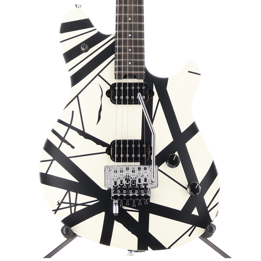 EVH Wolfgang Special Striped Series, Ebony Fingerboard, Black and White (S13) (0647M)
