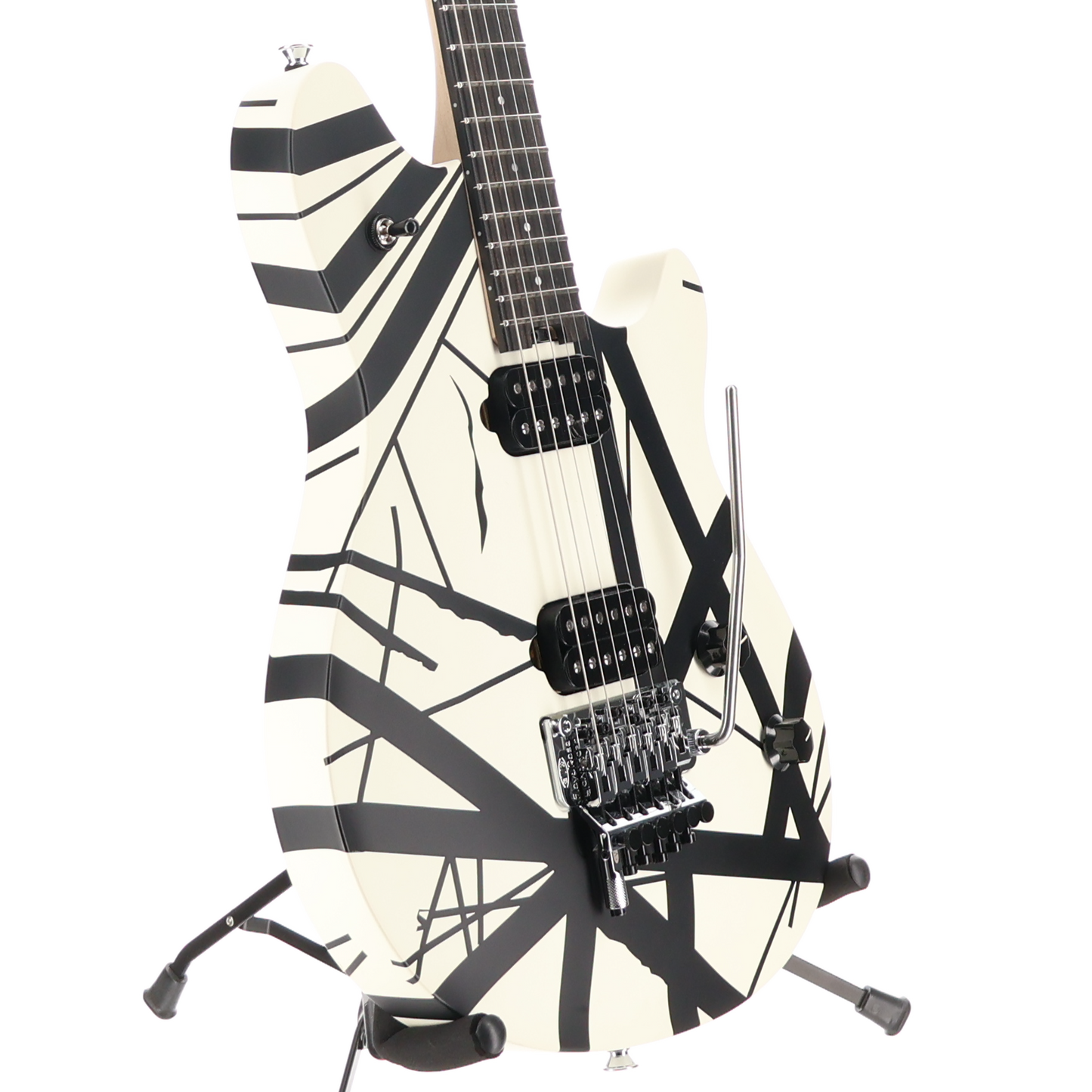 EVH Wolfgang Special Striped Series, Ebony Fingerboard, Black and White (W5) (2383M)