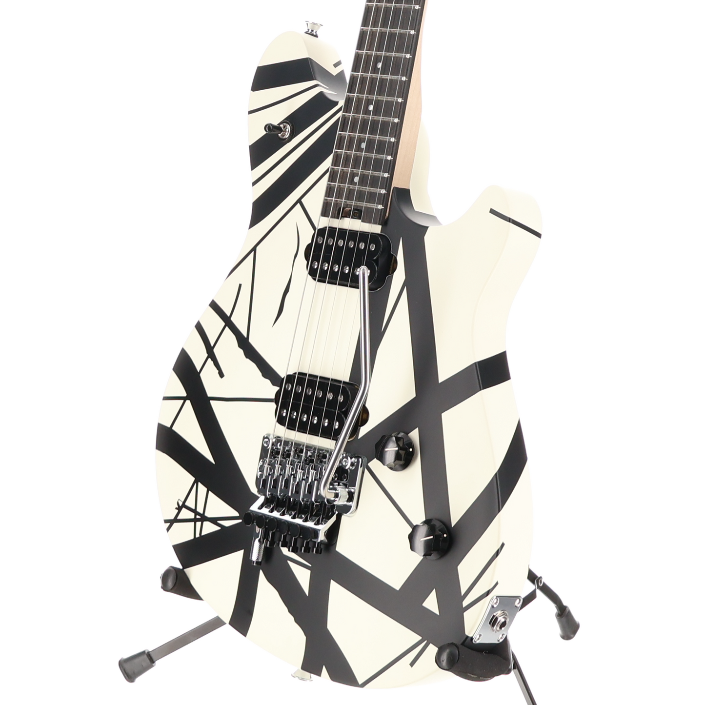 EVH Wolfgang Special Striped Series, Ebony Fingerboard, Black and White (W5) (2383M)