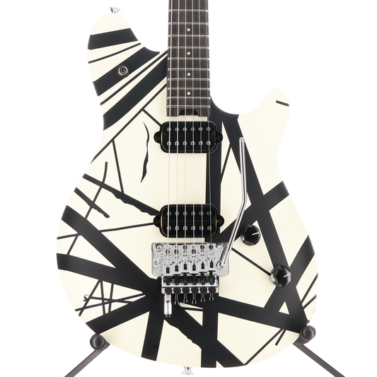 EVH Wolfgang Special Striped Series, Ebony Fingerboard, Black and White (W5) (2383M)