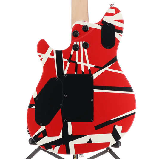 EVH Wolfgang Special Striped Series, Ebony Fingerboard, Red, Black, and White (Y9) (0379M)
