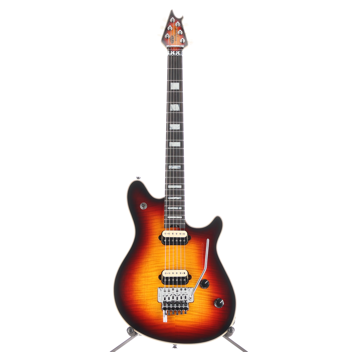EVH Wolfgang USA Ebony Fingerboard 5A Flame Top 3-Tone Burst (RC3) (2492A)