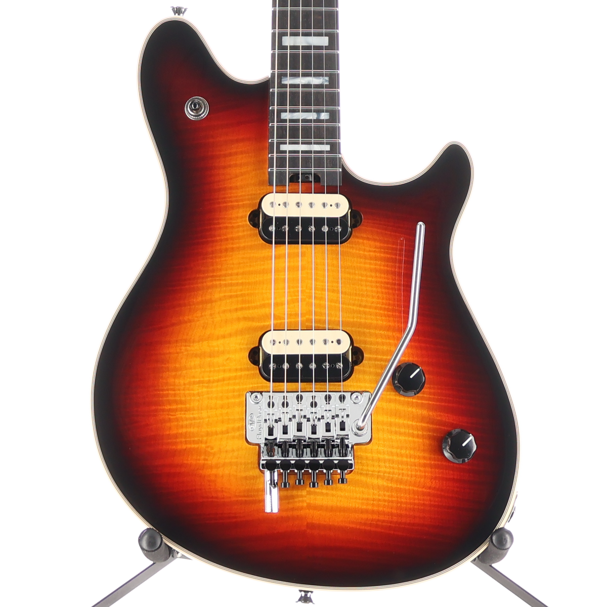 EVH Wolfgang USA Ebony Fingerboard 5A Flame Top 3-Tone Burst (RC3) (2492A)