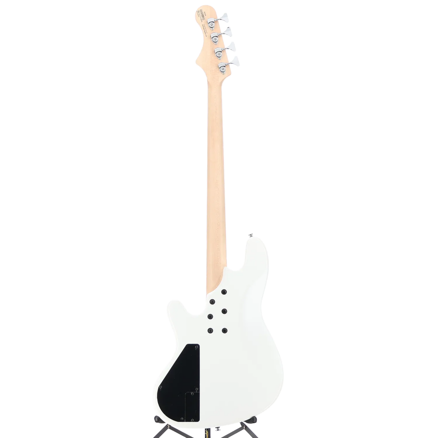 Elrick NJS4 4-String Bass Guitar, Maple Fingerboard - White (O4) (19082)