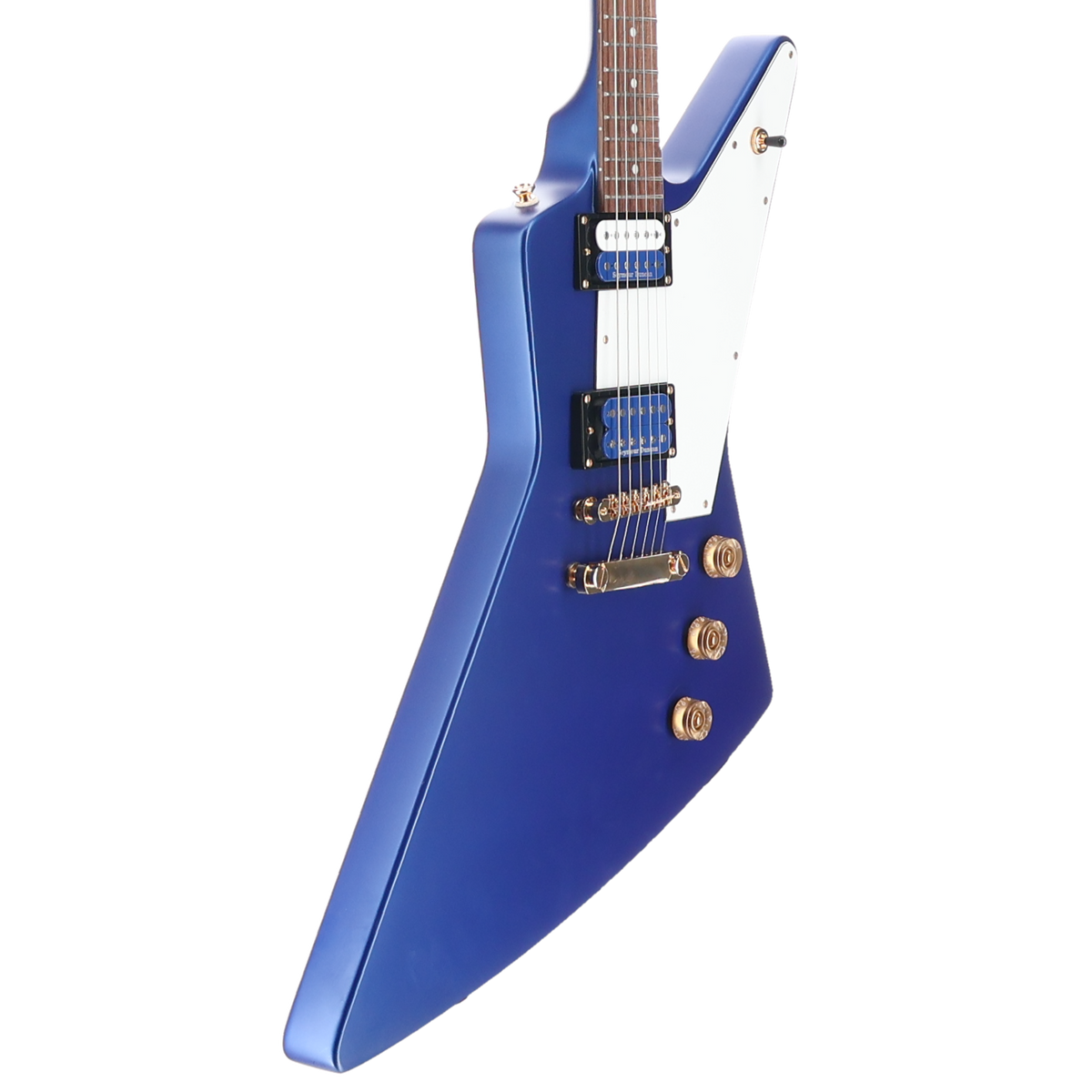 Epiphone 1958 Korina Explorer Electric Guitar Inspired by Gibson, Custom Blue Satin (RC2) (09055)