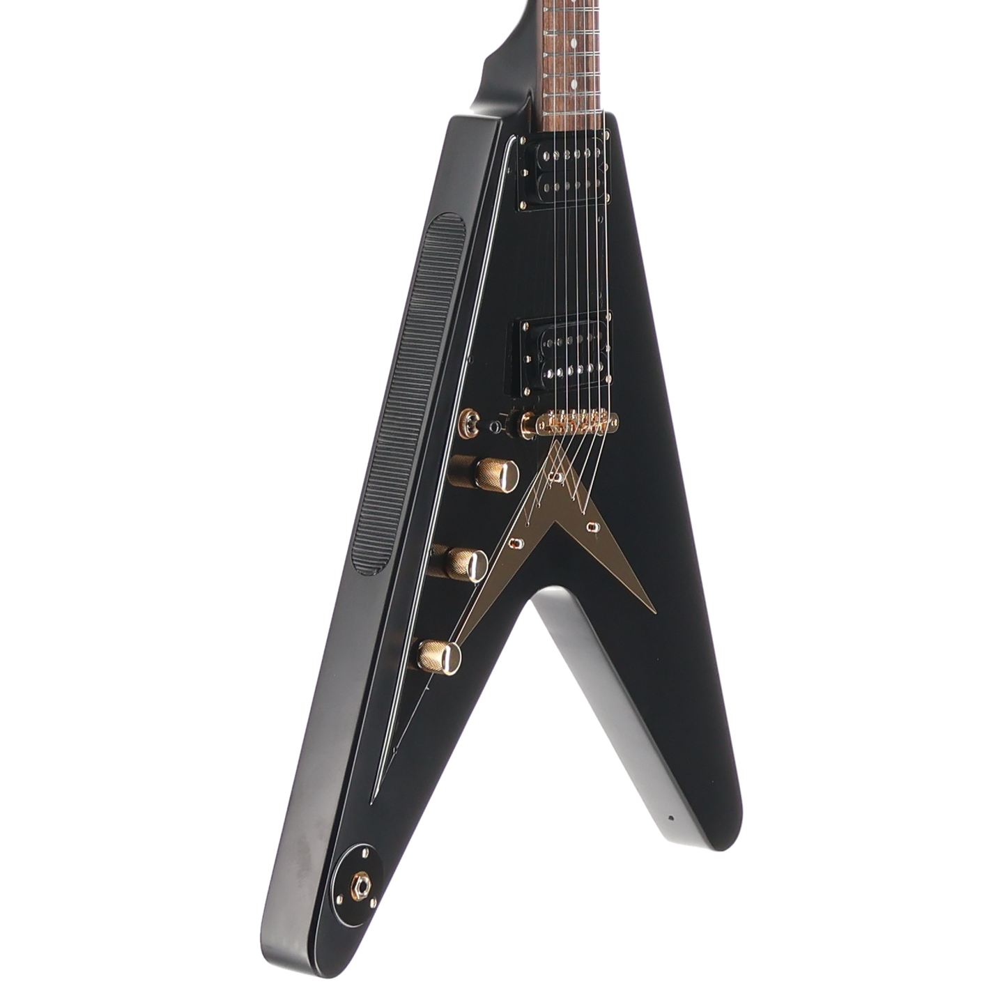 Epiphone 1958 Korina Explorer - Inspired by Gibson - Black Custom Paint with Burstbucker Set (T1) (39038)