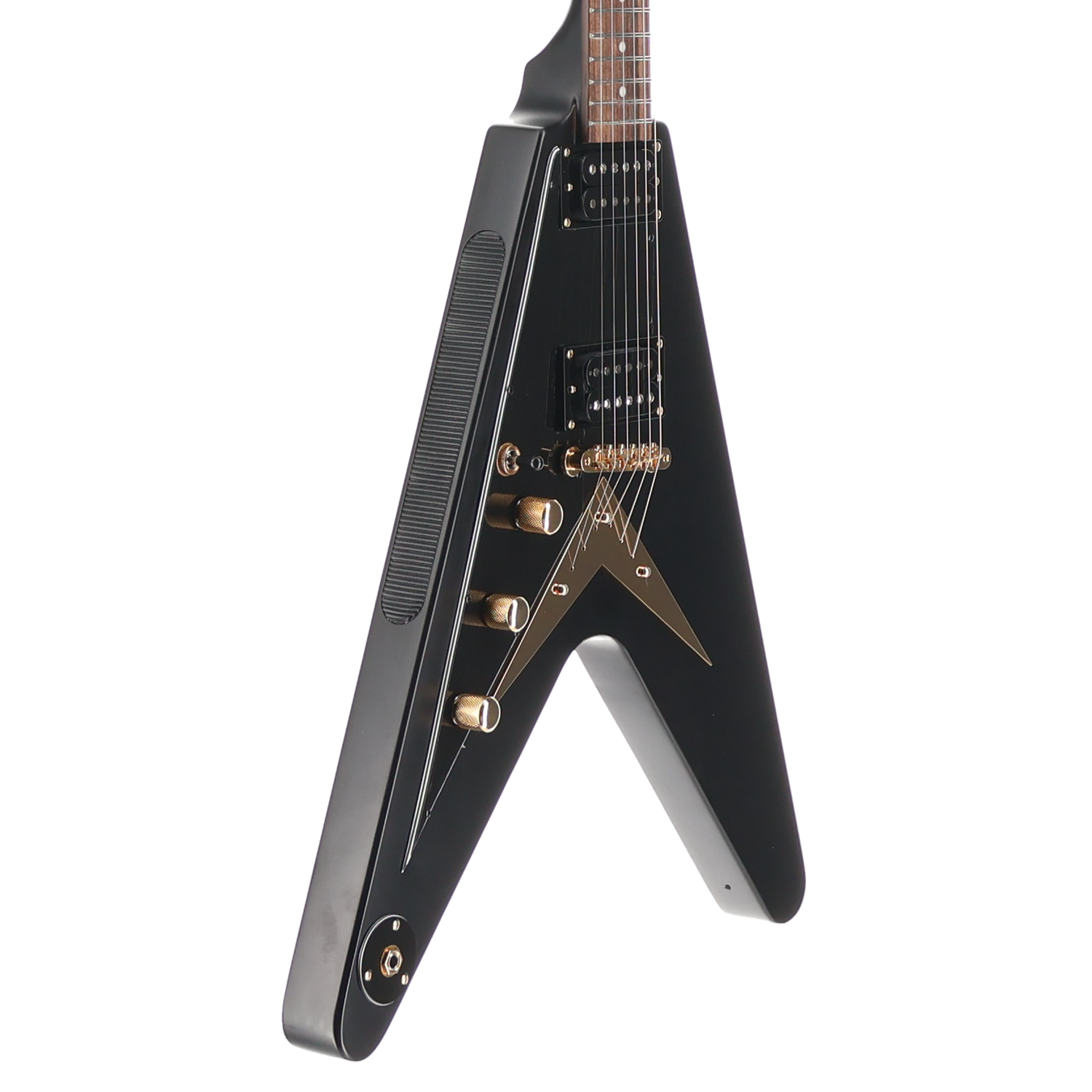 Epiphone 1958 Korina Explorer - Inspired by Gibson - Black Custom Paint with Burstbucker Set (T1) (39038)