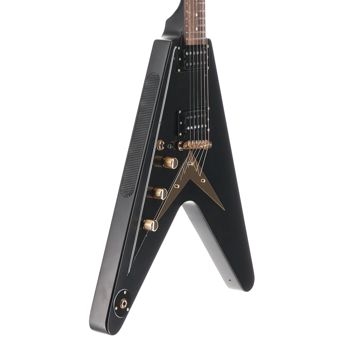 Epiphone 1958 Korina Explorer - Inspired by Gibson - Black Custom Paint with Burstbucker Set (T1) (39038)