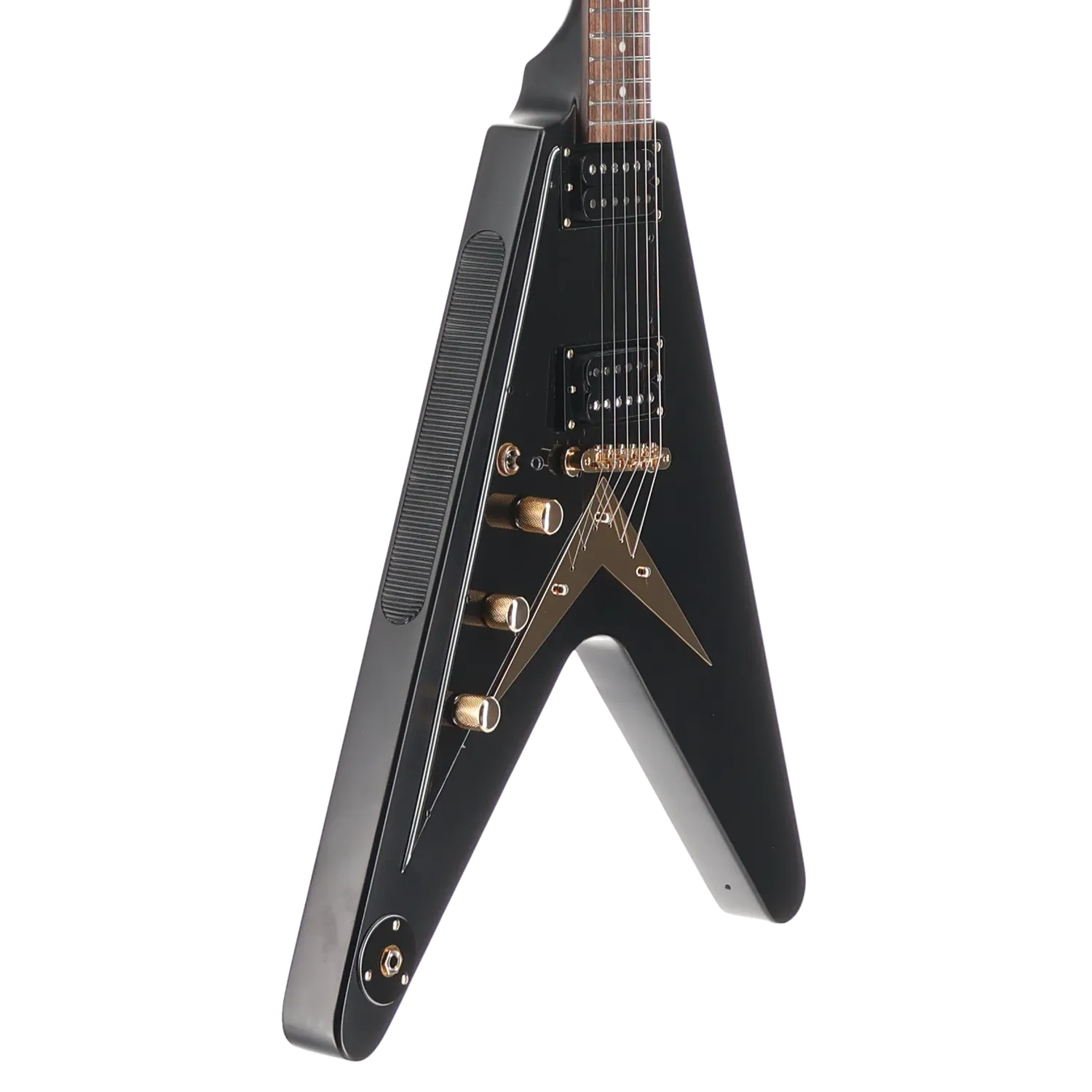 Epiphone 1958 Korina Explorer - Inspired by Gibson - Black Custom Paint with Burstbucker Set (T1) (39038)