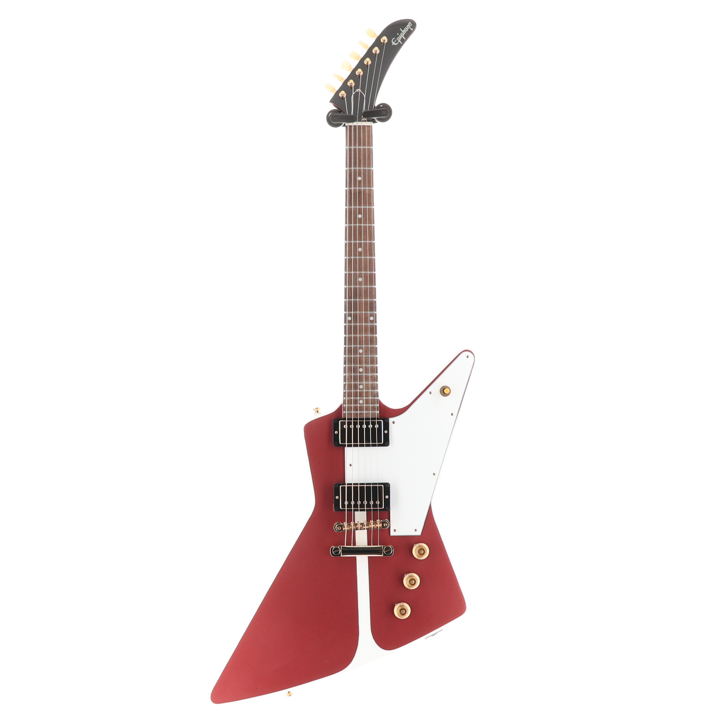 Epiphone 1958 Korina Explorer - Inspired by Gibson - Brick Red and White Custom Paint (RC4) (91040)