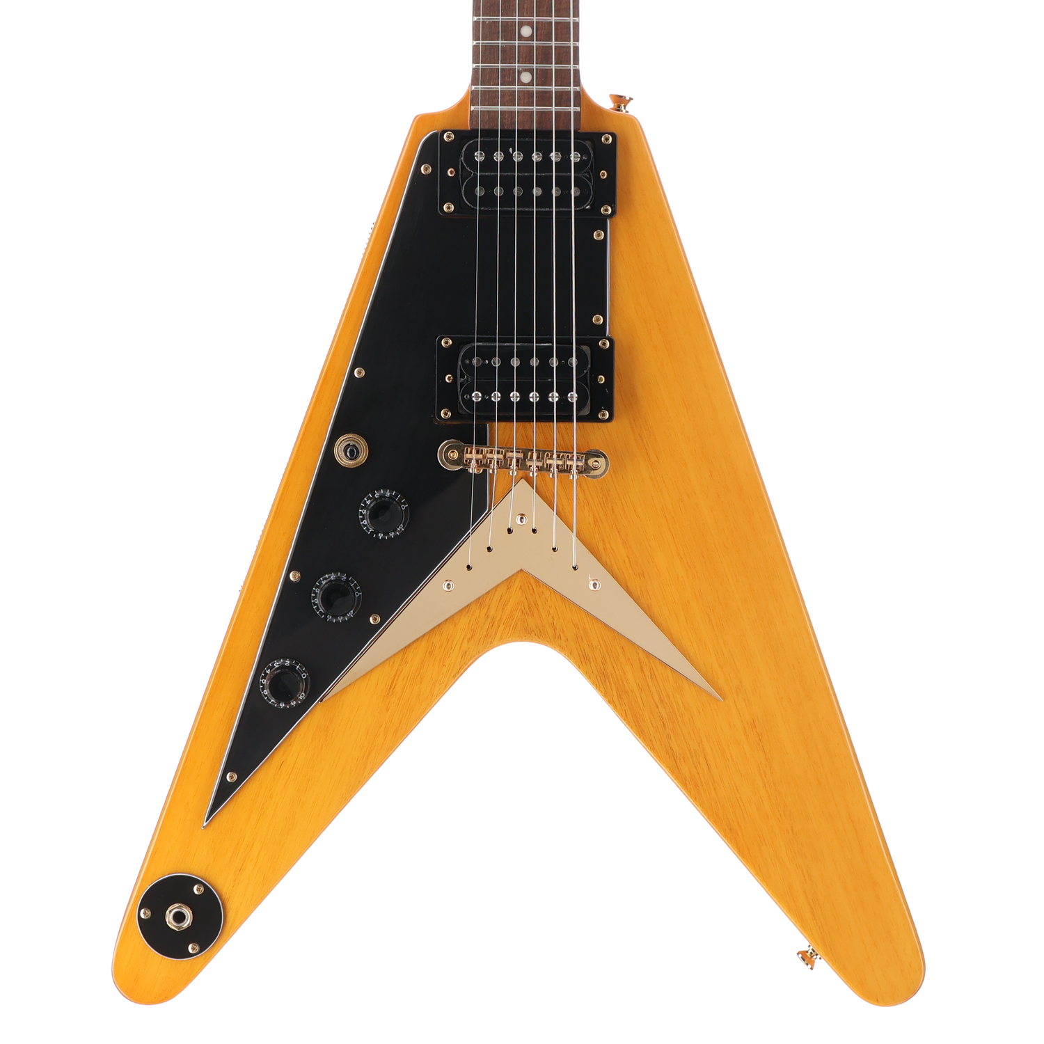 Epiphone 1958 Korina Flying V Inspired by Gibson - Natural - Left Handed (RC1) (39049)