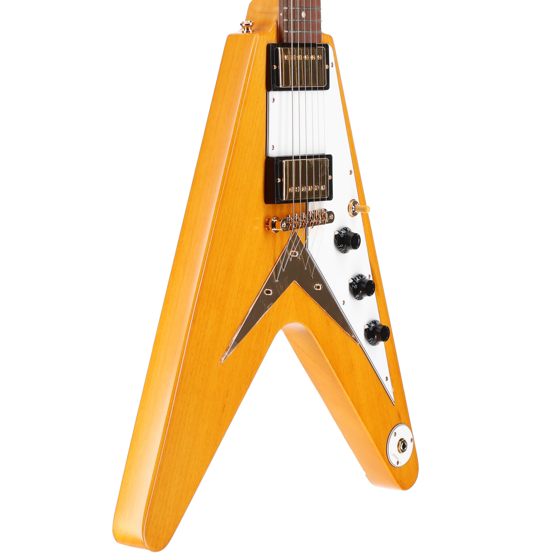 Epiphone 1958 Korina Flying V Inspired by Gibson - Natural (R11) (39132)
