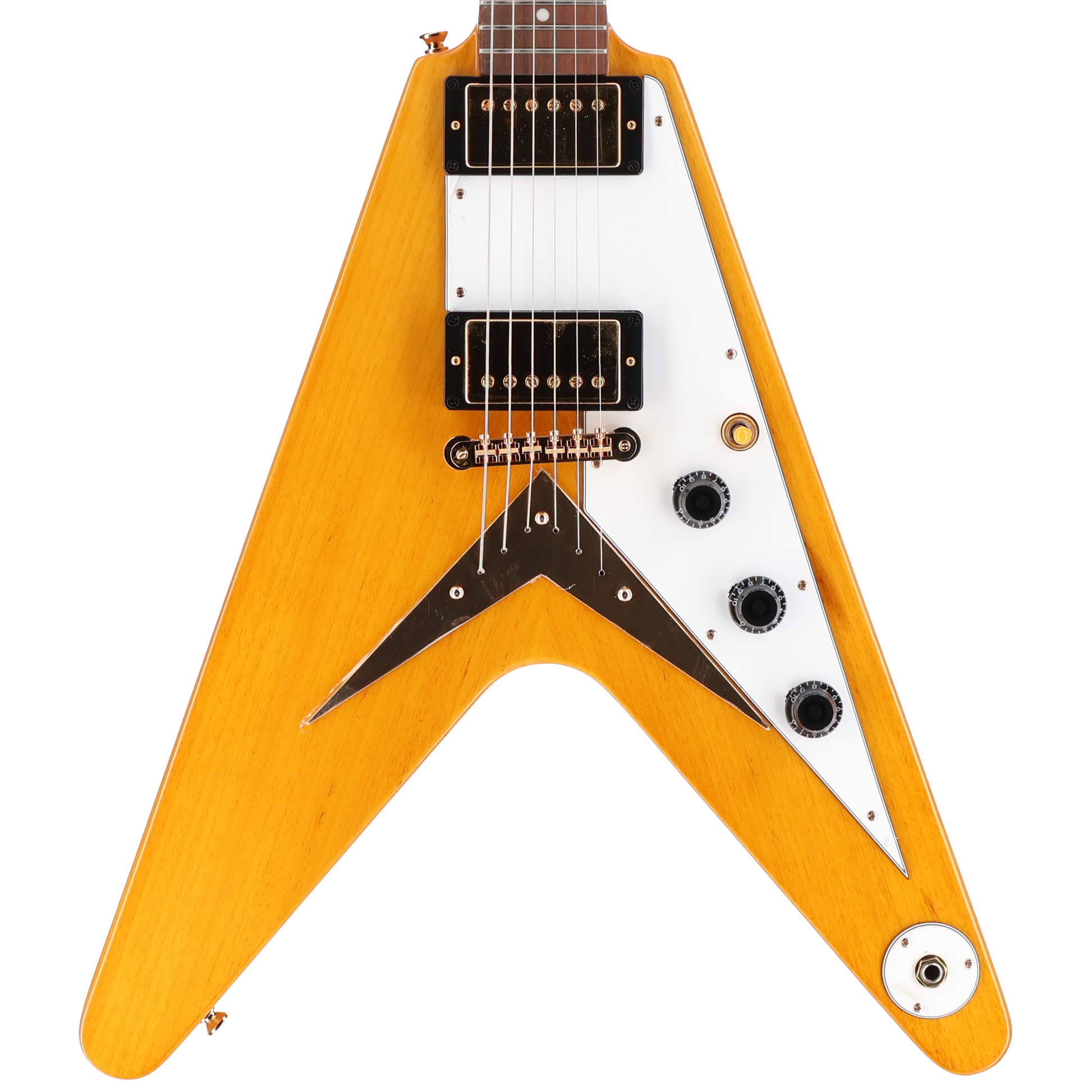 Epiphone 1958 Korina Flying V Inspired by Gibson - Natural (R11) (39132)