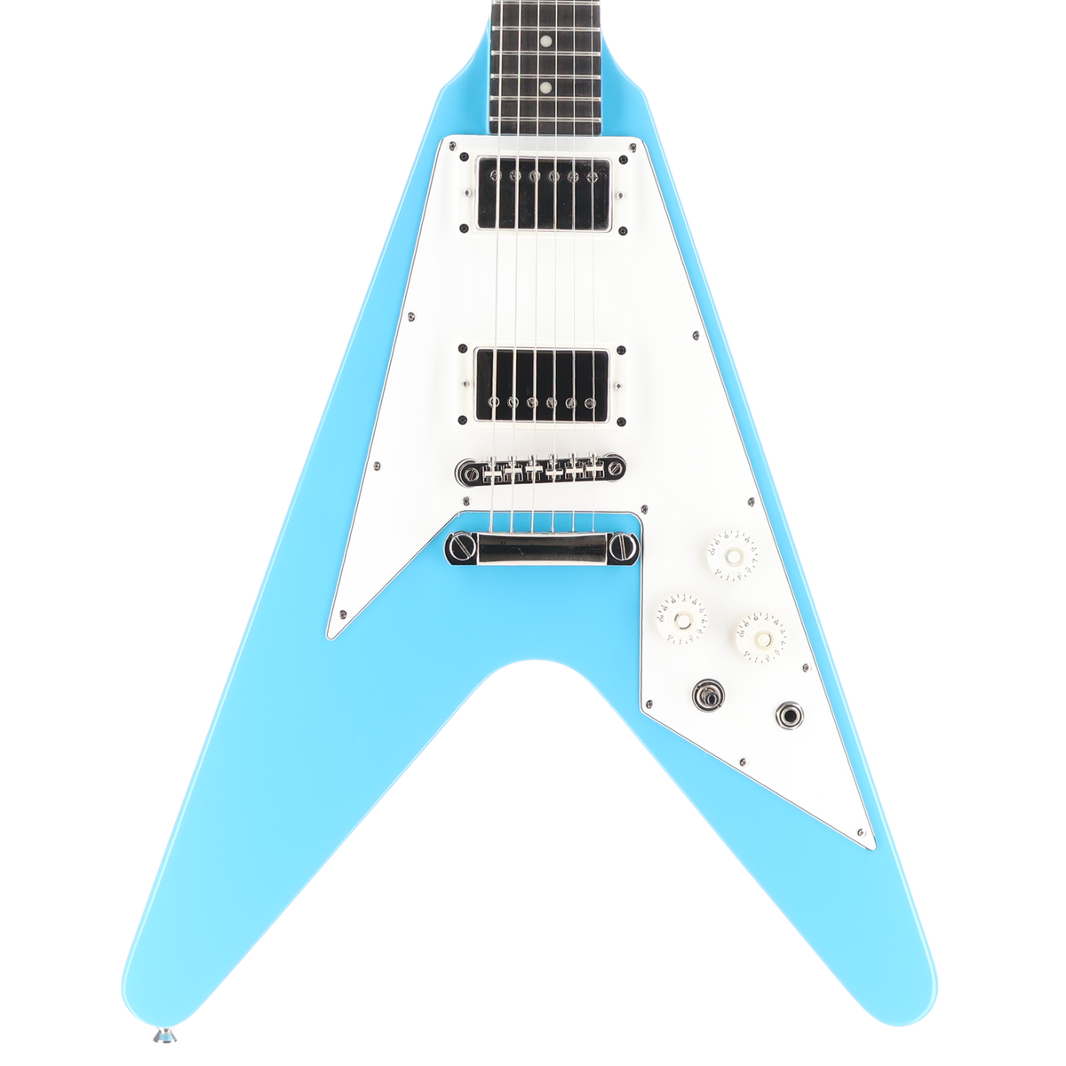 Epiphone Flying V 70s Electric Guitar -Electronics Mod - Maui Blue (SR) (18045)