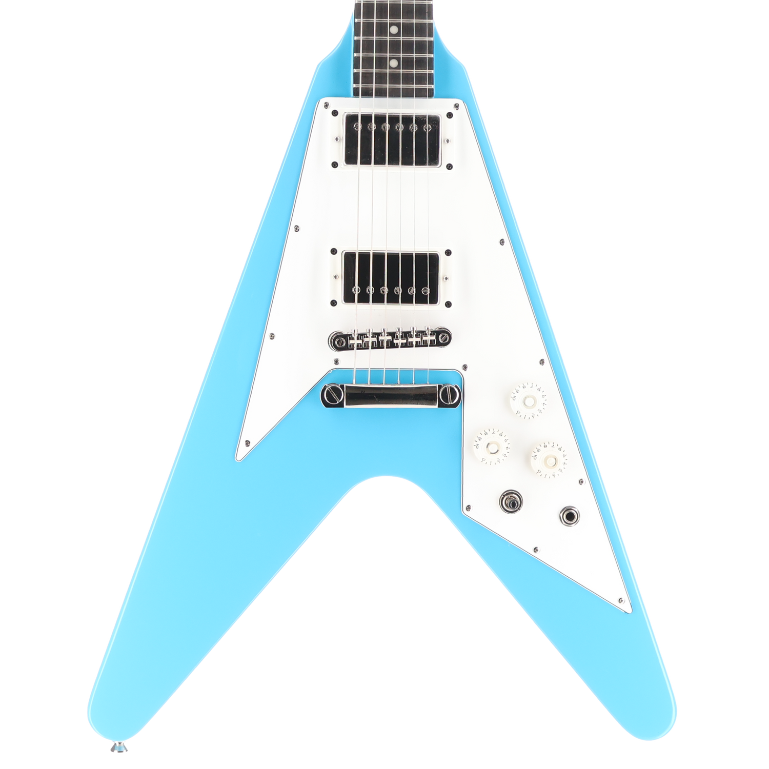 Epiphone Flying V 70s Electric Guitar -Electronics Mod - Maui Blue (SR) (18045)