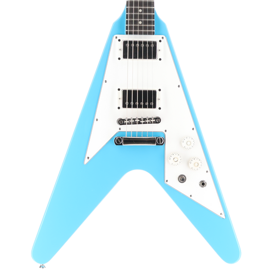 Epiphone Flying V 70s Electric Guitar -Electronics Mod - Maui Blue (SR) (18045)