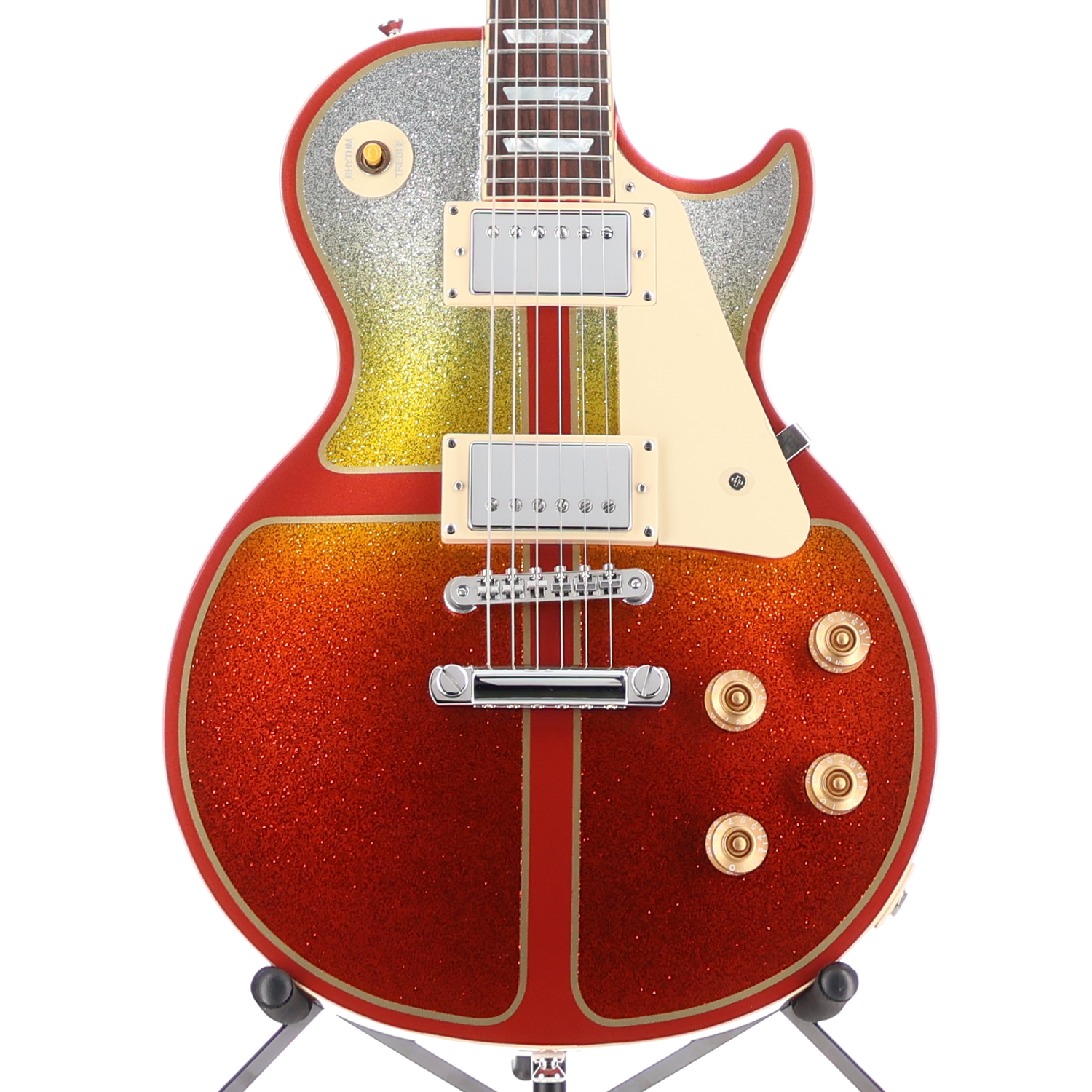 Epiphone IGC 1960 Les Paul Standard Reissue - Zenith Gold and Cinder Custom Paint Burstbucker Pickup Mod (AA13) (09105)
