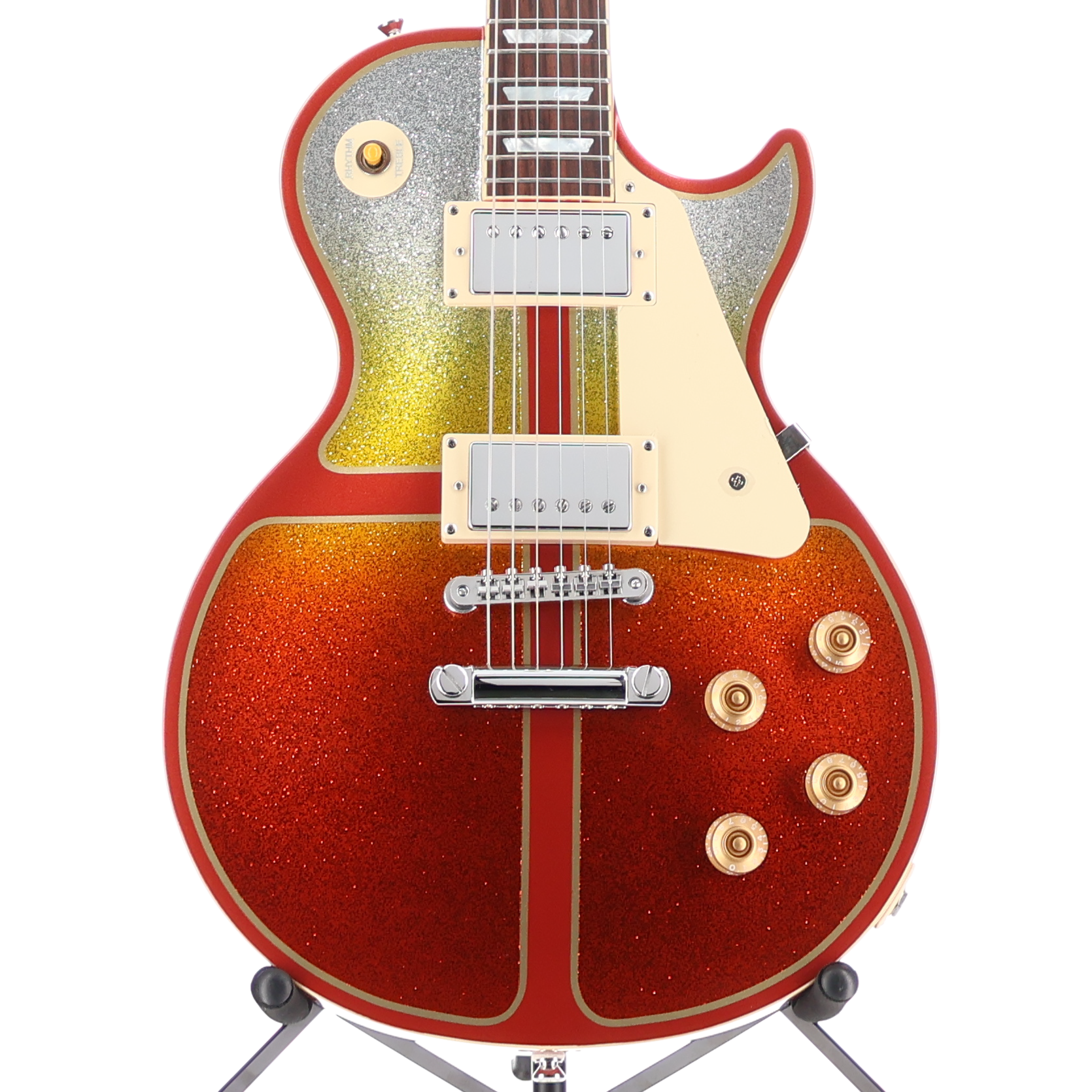 Epiphone IGC 1960 Les Paul Standard Reissue - Zenith Gold and Cinder Custom Paint Burstbucker Pickup Mod (AA13) (09105)