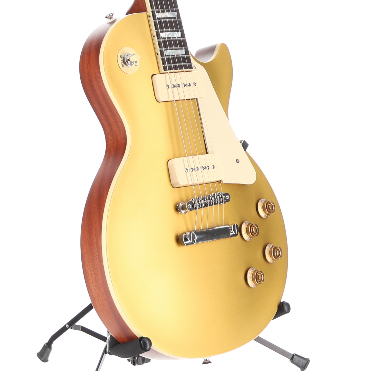 Epiphone Inspired by Gibson Custom 1956 Les Paul Goldtop Reissue Double Gold-Seymour Duncan P90 Pickup Mod (SR) (18032)