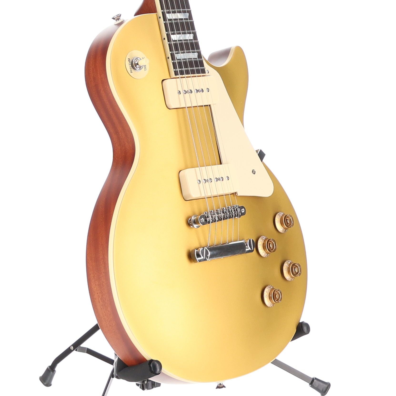 Epiphone Inspired by Gibson Custom 1956 Les Paul Goldtop Reissue Double Gold-Seymour Duncan P90 Pickup Mod (SR) (18032)