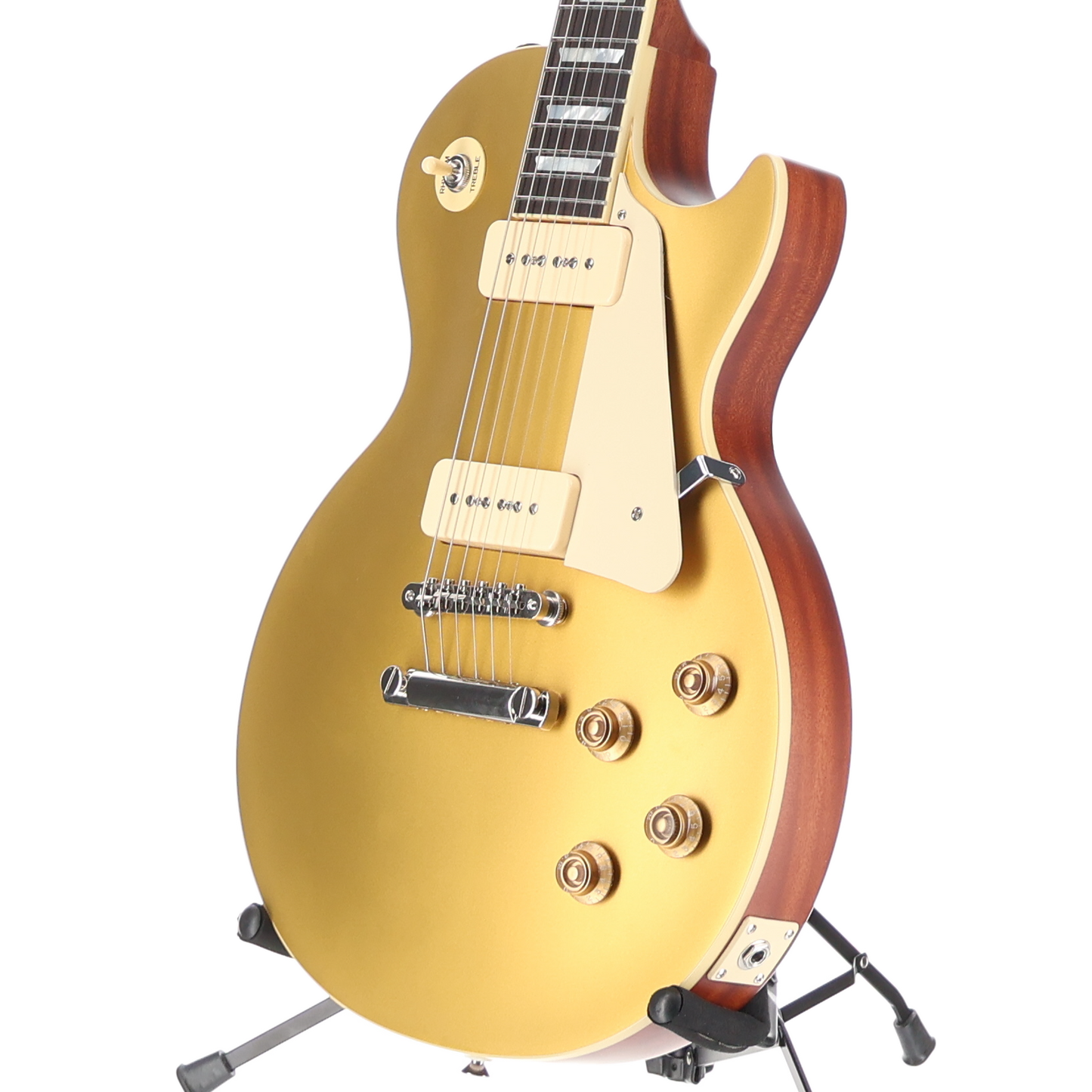 Epiphone Inspired by Gibson Custom 1956 Les Paul Goldtop Reissue Double Gold-Seymour Duncan P90 Pickup Mod (SR) (18032)