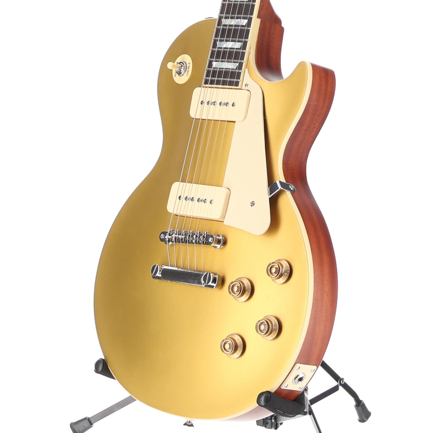 Epiphone Inspired by Gibson Custom 1956 Les Paul Goldtop Reissue Double Gold-Seymour Duncan P90 Pickup Mod (SR) (18032)