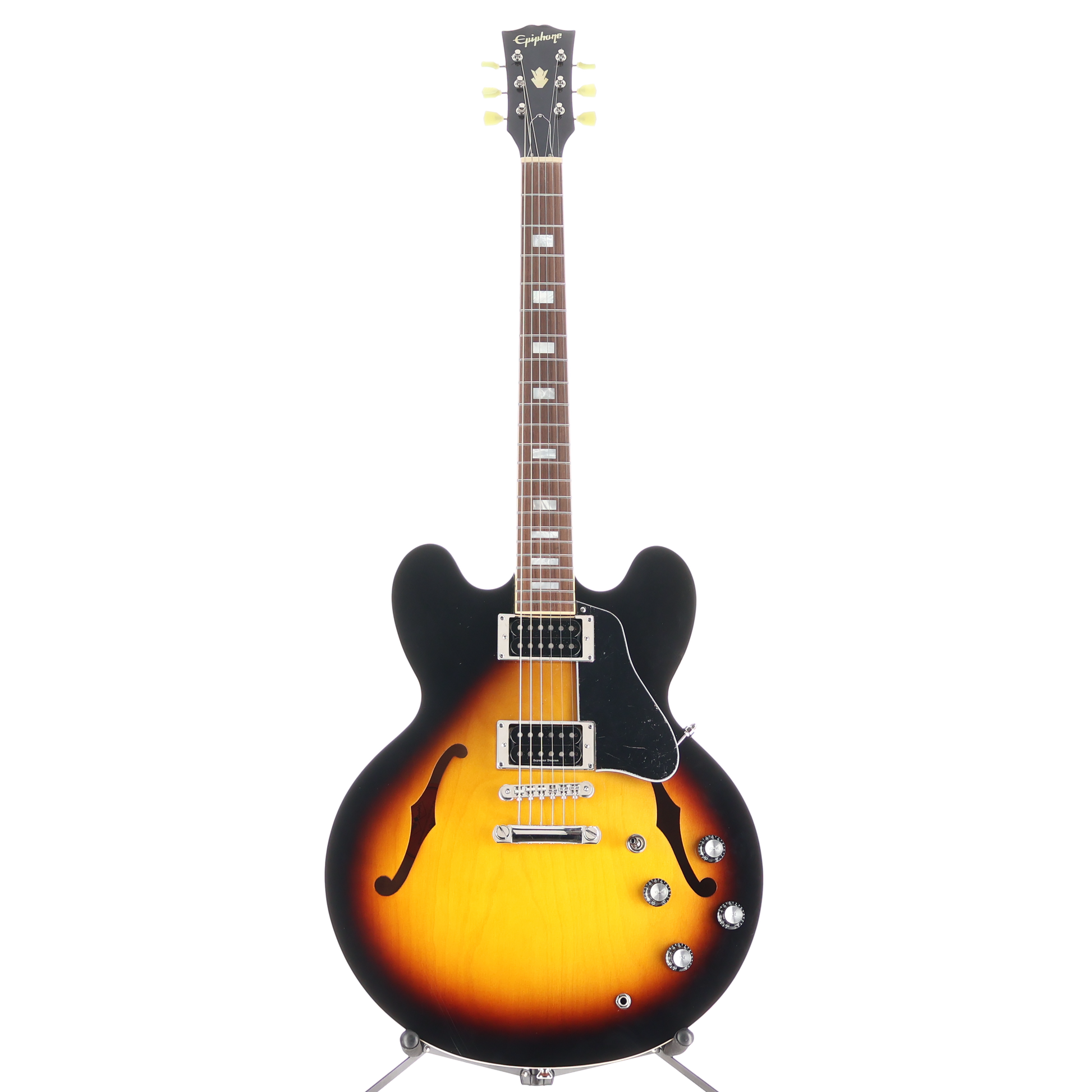 Epiphone Inspired by Gibson Custom 1962 ES-335 Reissue Vintage Burst - Seymour Duncan Pickup Mod (Z10) (59004)