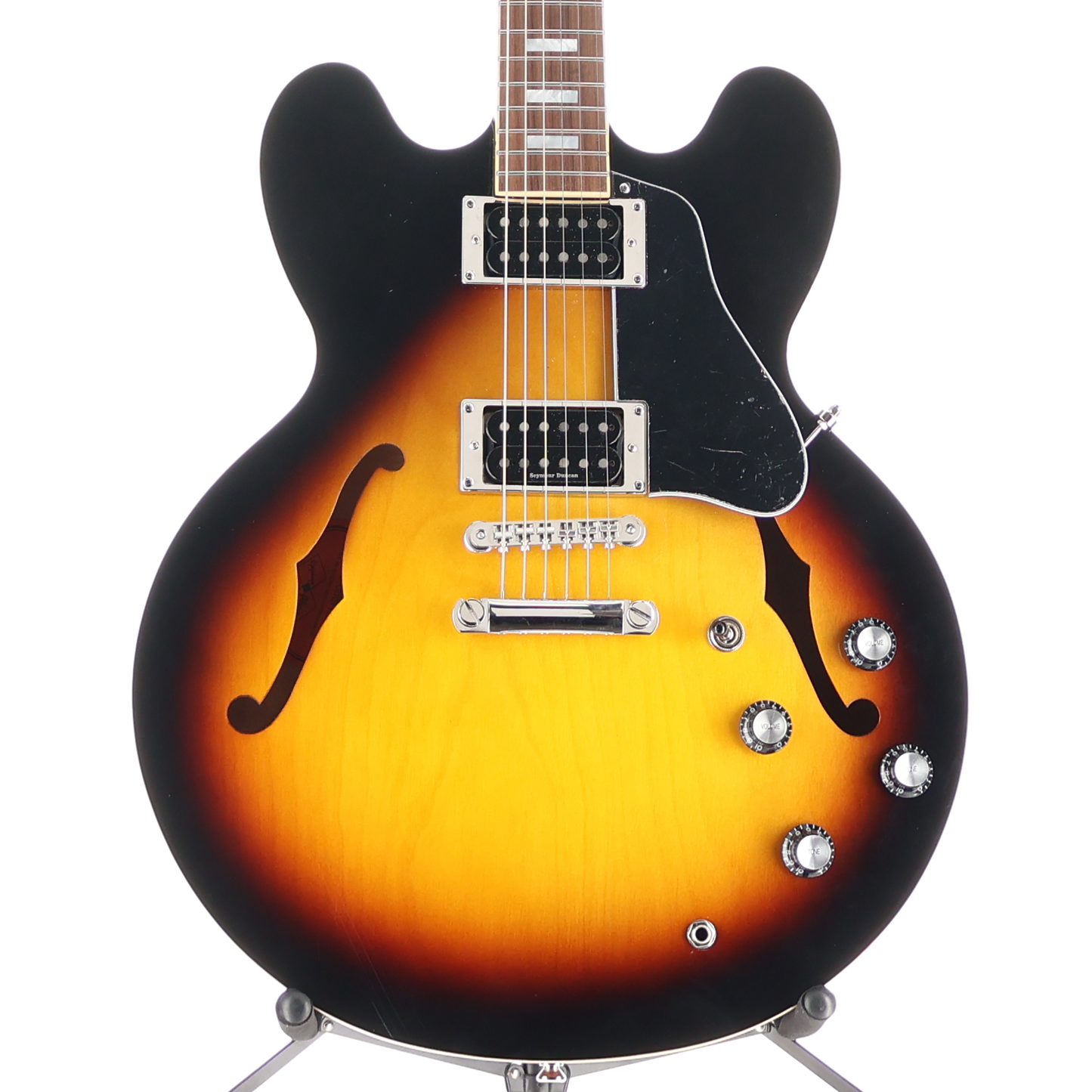 Epiphone Inspired by Gibson Custom 1962 ES-335 Reissue Vintage Burst - Seymour Duncan Pickup Mod (Z10) (59004)