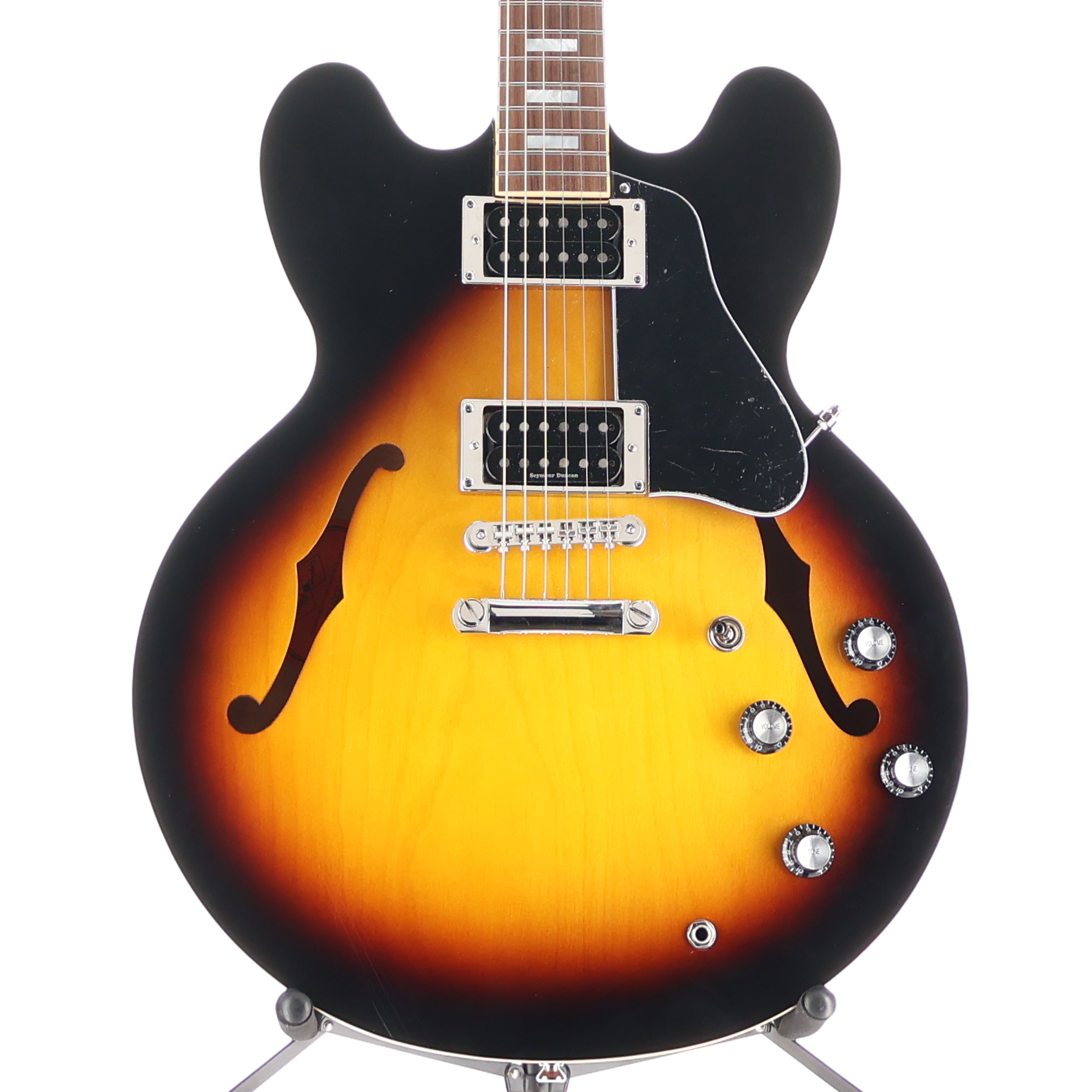Epiphone Inspired by Gibson Custom 1962 ES-335 Reissue Vintage Burst - Seymour Duncan Pickup Mod (Z10) (59004)