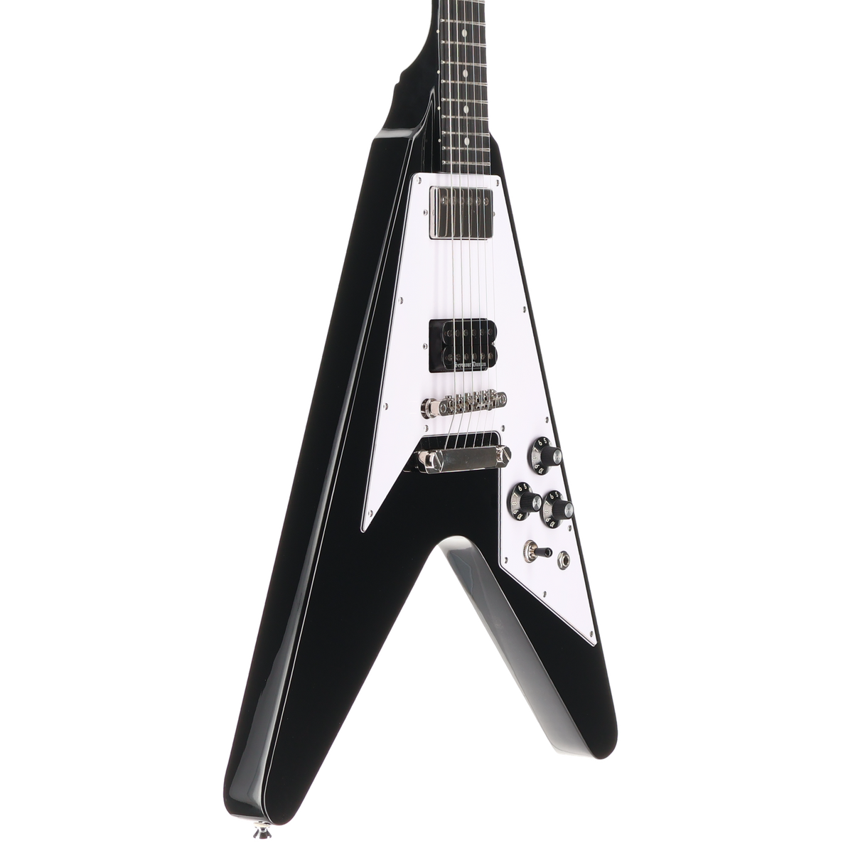 Epiphone Inspired by Gibson Flying V 70s Exclusive Ebony - Pickup Mod (I10) (79081)