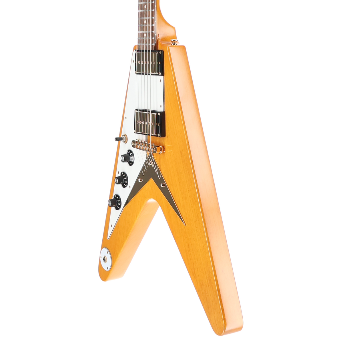 Epiphone Inspired by Gibson Left Handed 1958 Korina Flying V Natural -Seymour Duncan Mod - (SR) (79087)