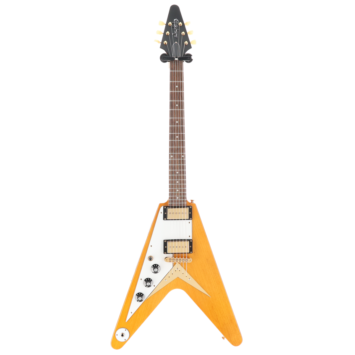 Epiphone Inspired by Gibson Left Handed 1958 Korina Flying V Natural -Seymour Duncan Mod - (SR) (79087)
