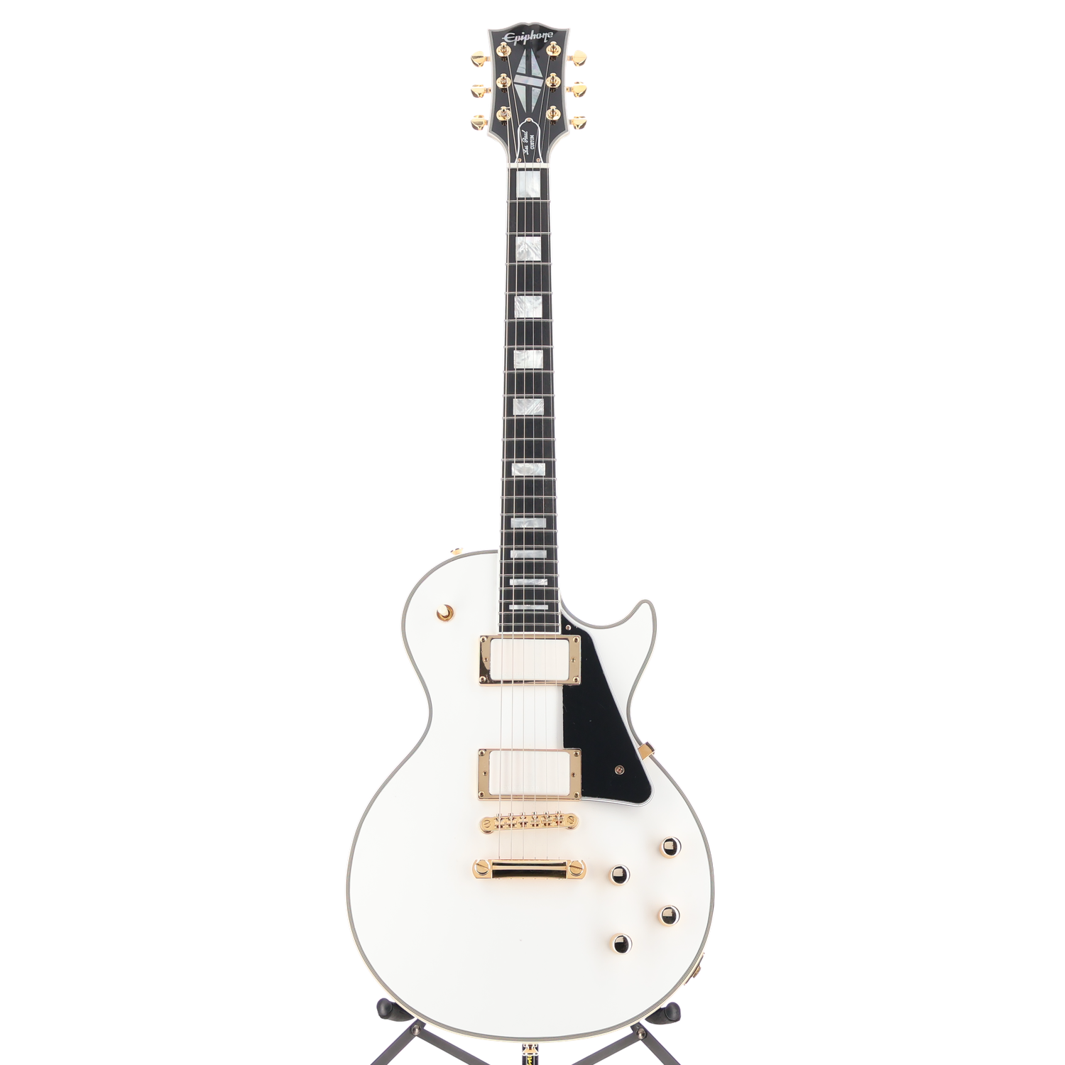 Epiphone Les Paul Custom Inspired by Gibson Alpine White with Seymour Duncan Vintage P90 Bridge Pickup Mod (SR) (99053)