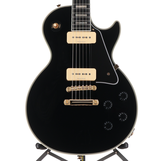 Epiphone Les Paul Custom P-90 LTD Ebony with SD Vintage P90 Bridge Pickup Mod (SR) (99014)