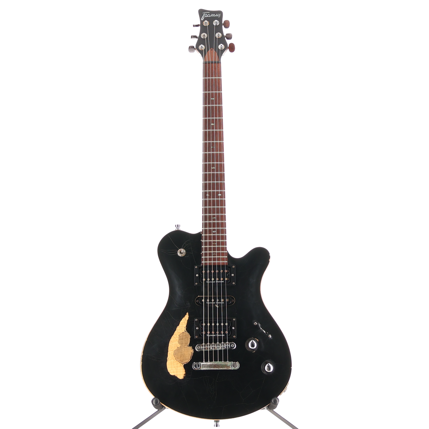 Framus Masterbuilt Custom Shop Panthera Studio - Heavy Relic Solid Black High Polish - 16-3092 (P1) (97116)