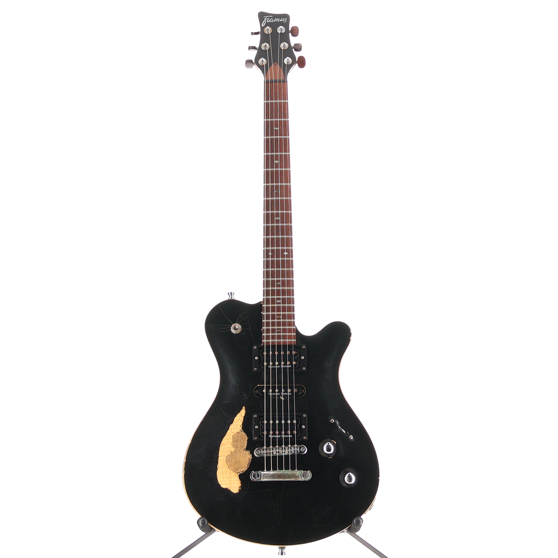 Framus Masterbuilt Custom Shop Panthera Studio - Heavy Relic Solid Black High Polish - 16-3092 (P1) (97116)