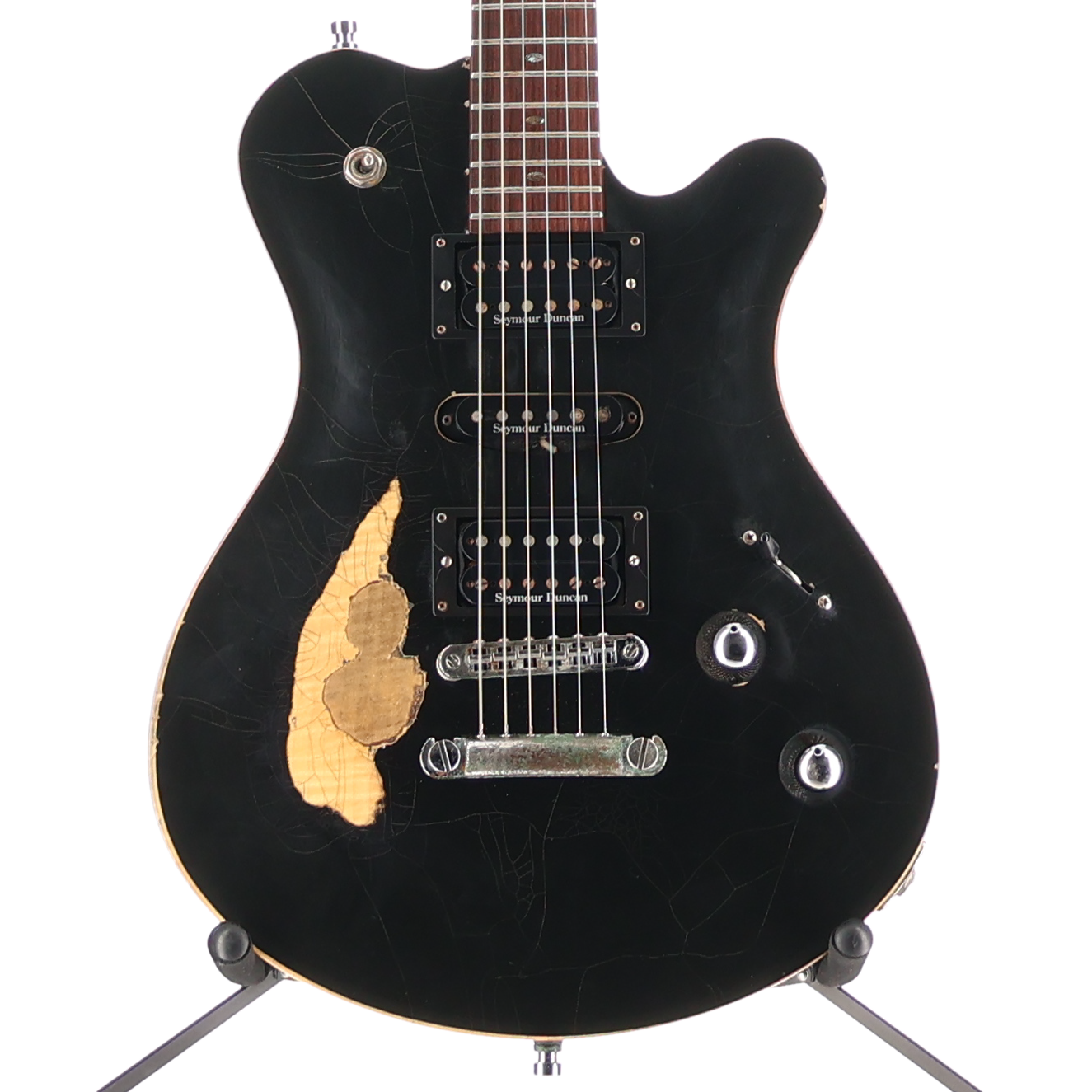 Framus Masterbuilt Custom Shop Panthera Studio - Heavy Relic Solid Black High Polish - 16-3092 (P1) (97116)