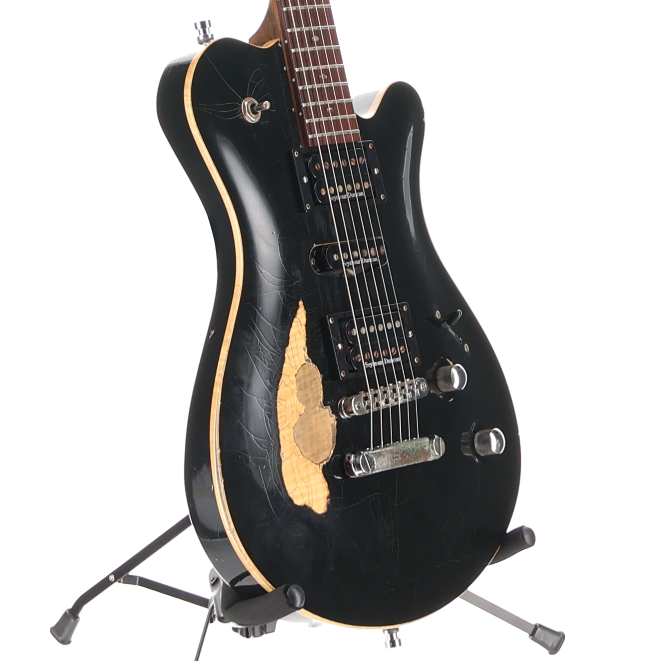 Framus Masterbuilt Custom Shop Panthera Studio - Heavy Relic Solid Black High Polish - 16-3092 (P1) (97116)
