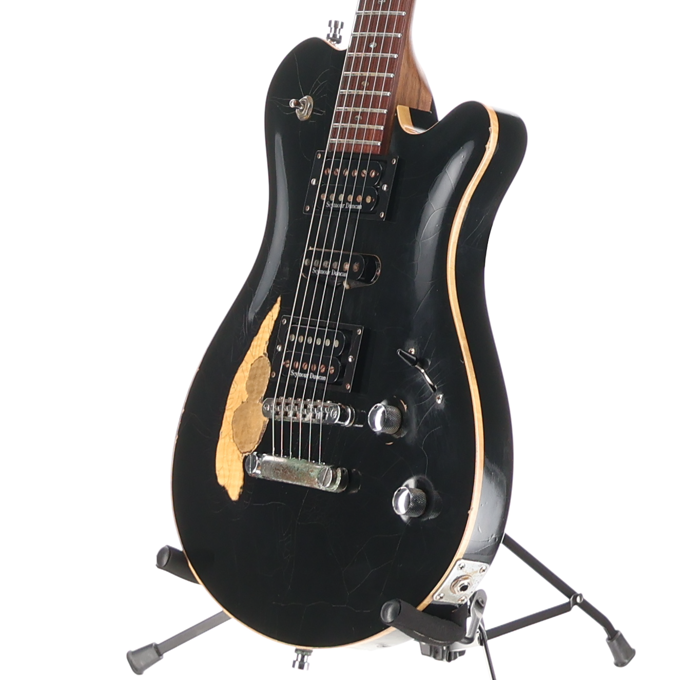 Framus Masterbuilt Custom Shop Panthera Studio - Heavy Relic Solid Black High Polish - 16-3092 (P1) (97116)