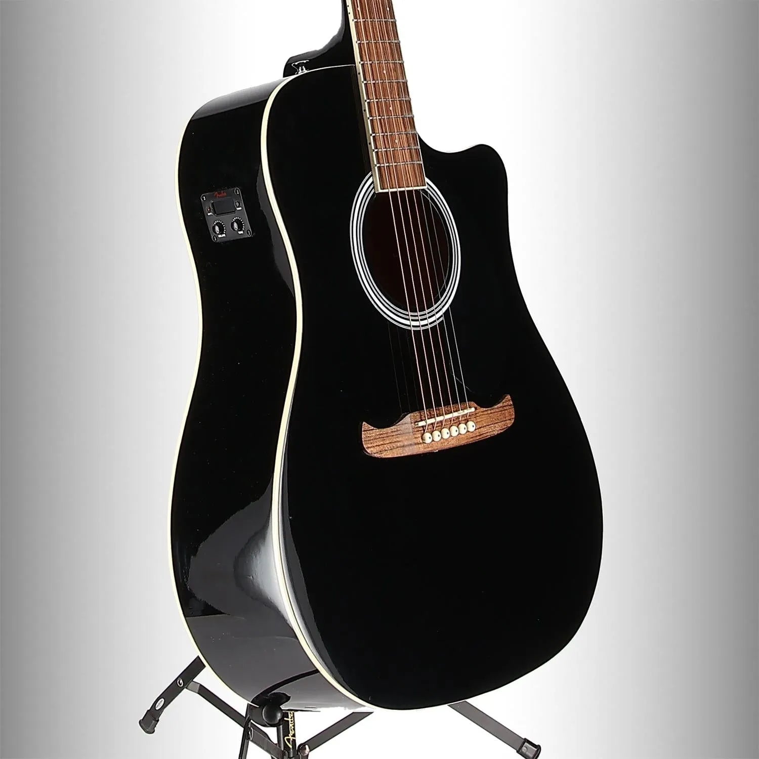 FA-125CE Dreadnought, Walnut Fingerboard, Black (OA12) (09387)