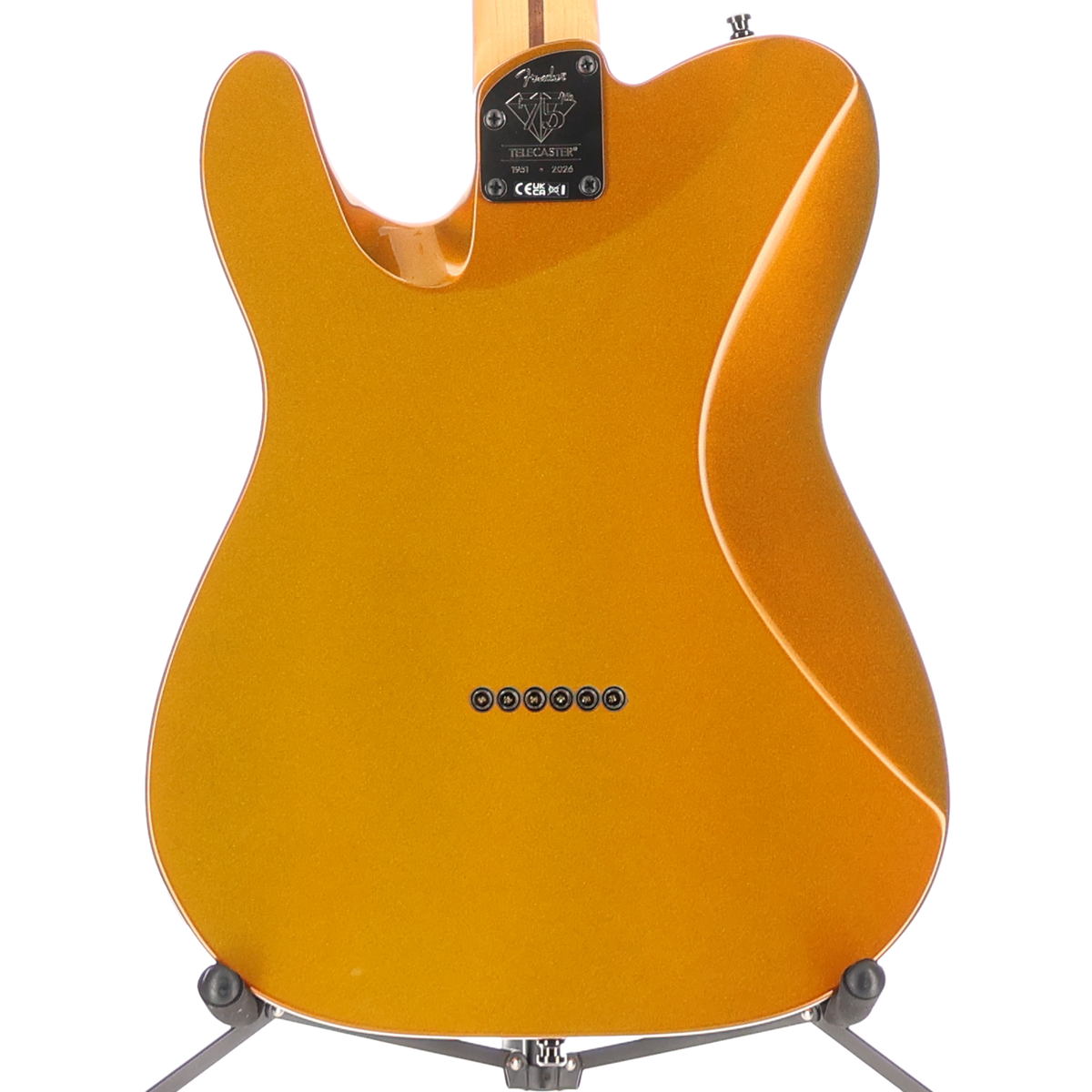 Fender 75th Anniversary American Ultra II Telecaster, Ebony Fingerboard, Liquid Gold (RC3) (01798)
