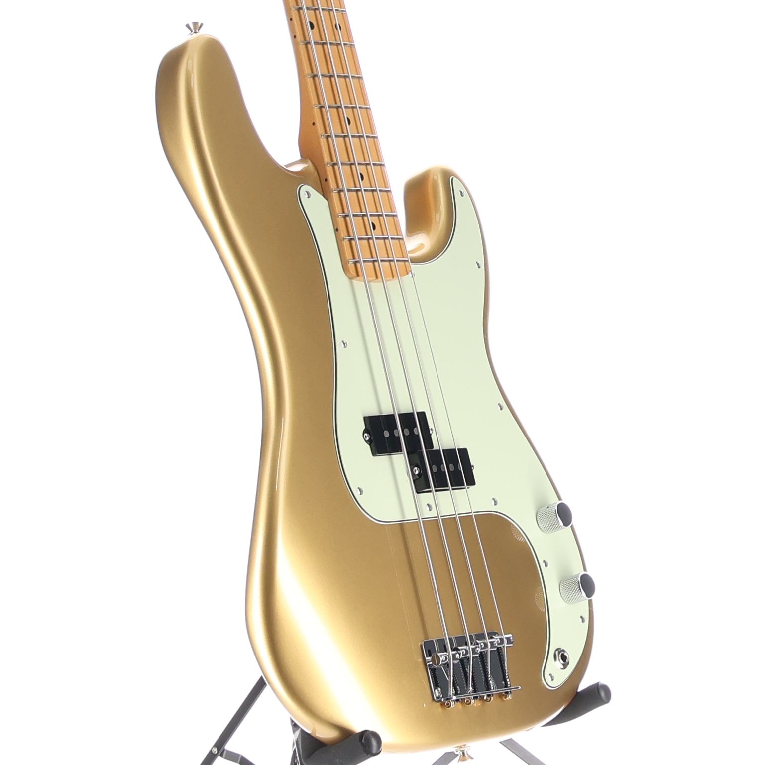 Fender 75th Anniversary Player II Precision Bass, Maple Fingerboard, Aztec Gold (V9) (13346)